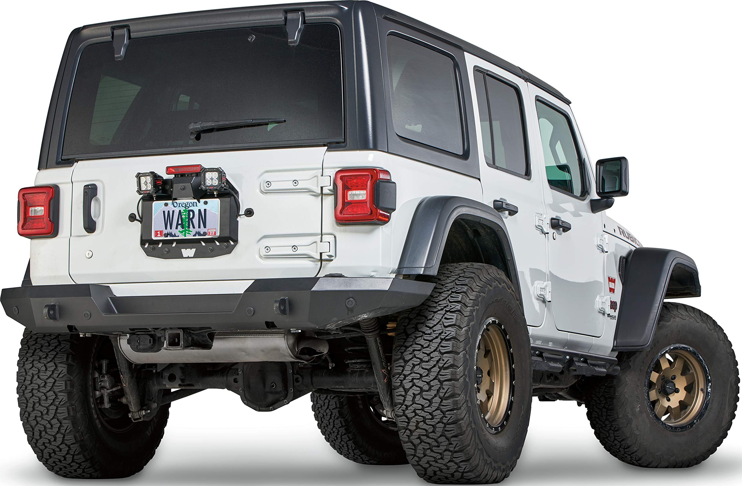 WARN 104070 Spare Rear Tire Delete Plate for Jeep Wrangler JL (2018+)
