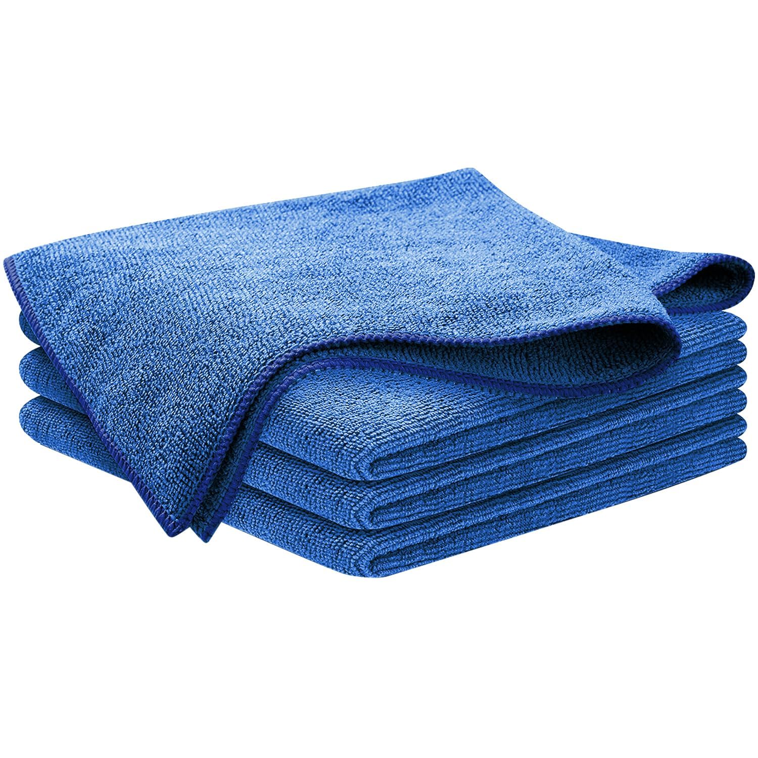 PIVALO 340 GSM Microfiber Cloth Reusable Lint & StreakFree Extra Soft Super Absorbent Double Sided Plush Towel for Car Bike Det