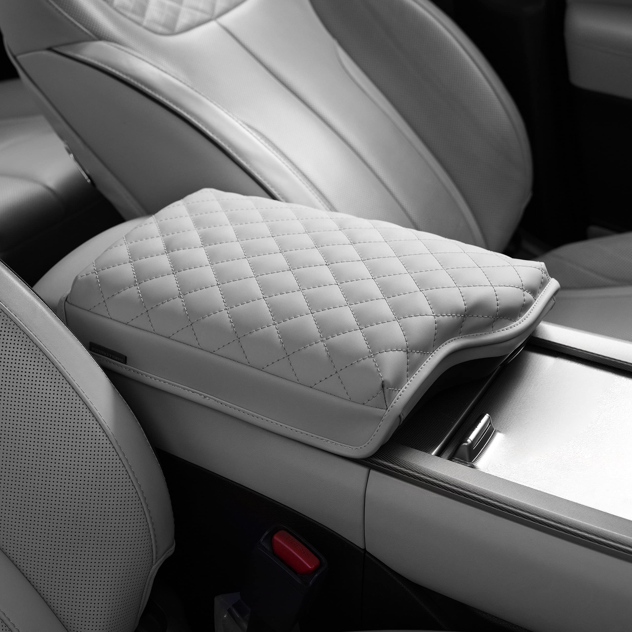 Kmmotors Palisade(2019-2023) Center Console Cover, Armrest Cushion, Console Protector, Palisade Accessories (Palisade, Beige 2)