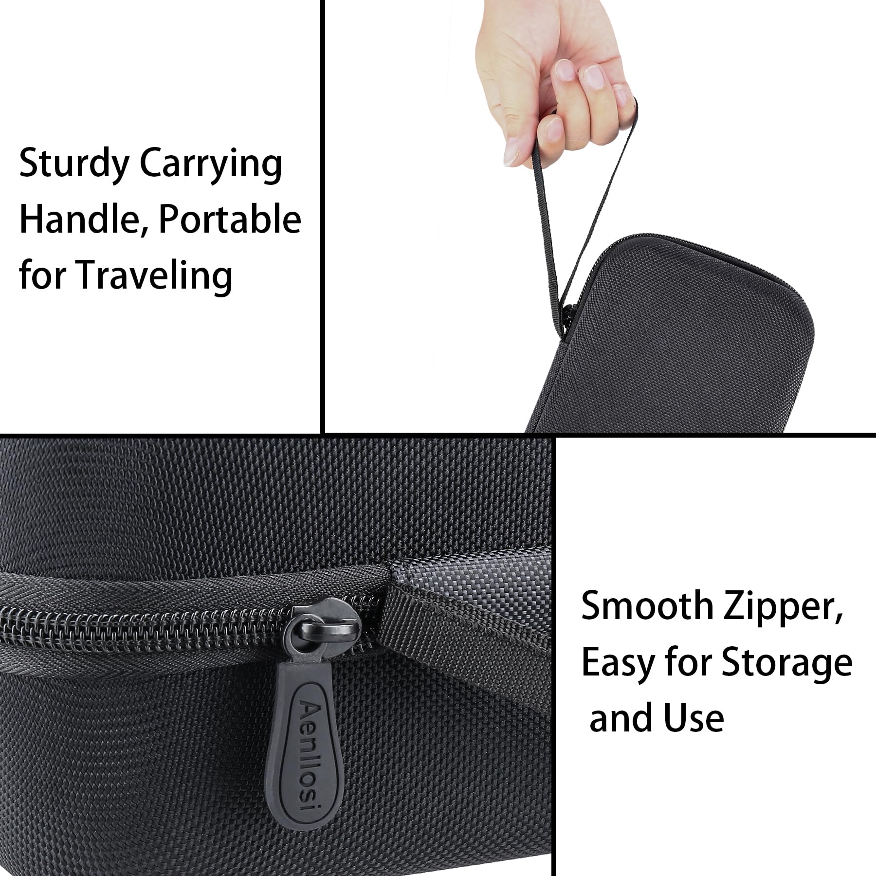 Aenllosi Hard Carrying Case for HULKMAN Alpha85/85S/Pro - Black, EVA Material, Model A1643-1645
