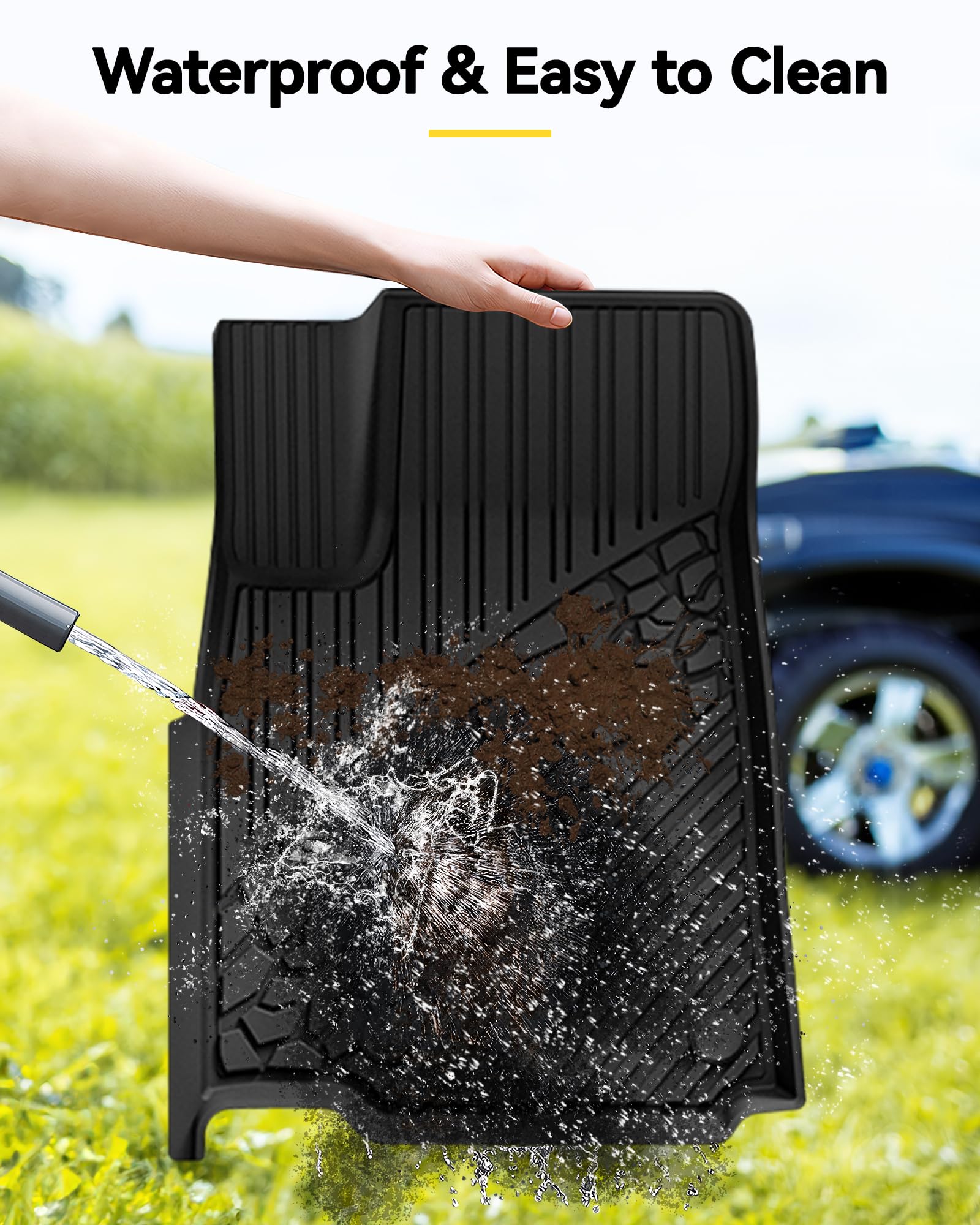 3W Floor Mats & Cargo Liner Fit For Jeep Grand Cherokee (Include 4Xe Not L Or Wk) 2025 2024-2022,Tpe All Weather Custom Fit Floo