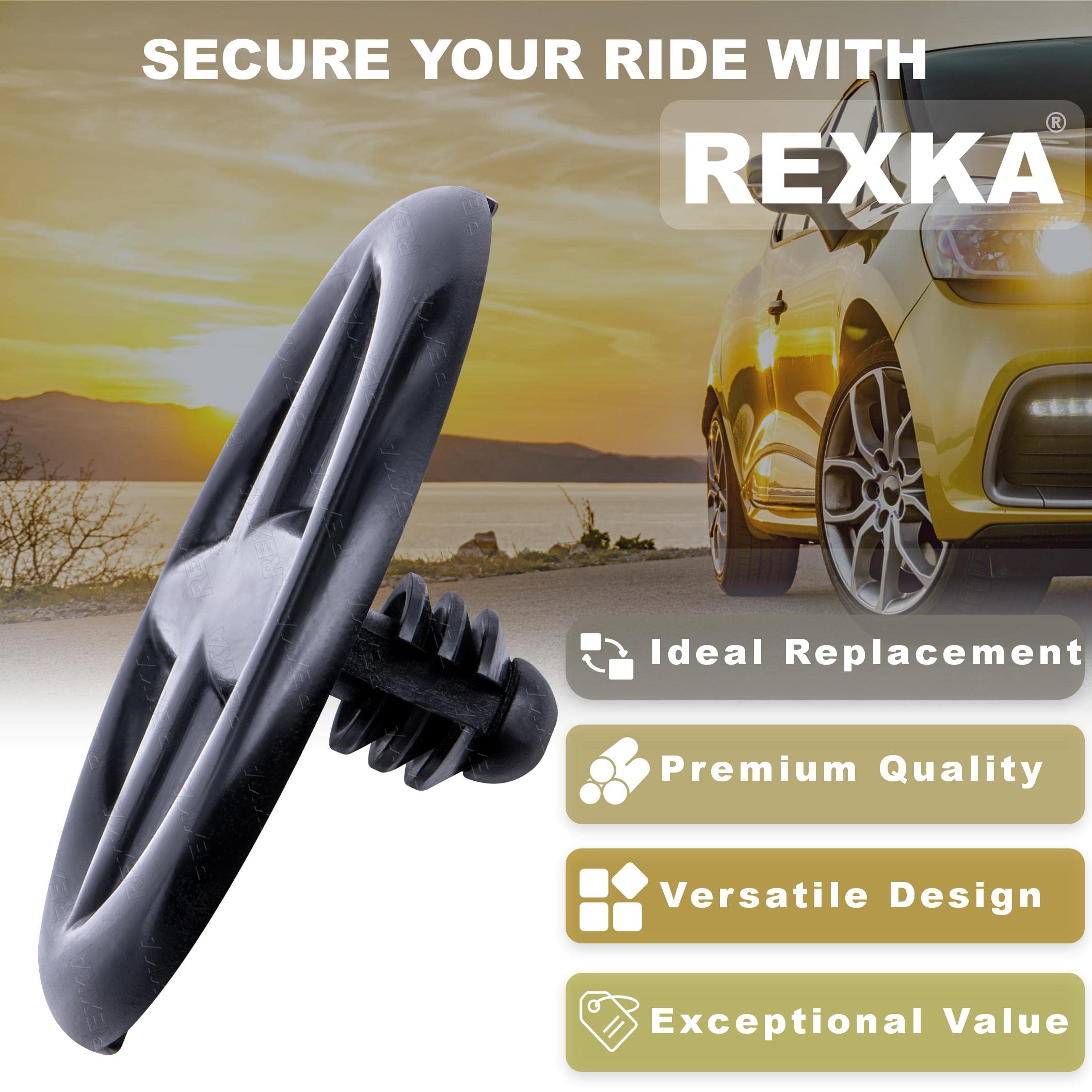 Rexka 15Pcs Hood Insulation Retainers Clips For Nissan 65832-F5000 65846-30F00