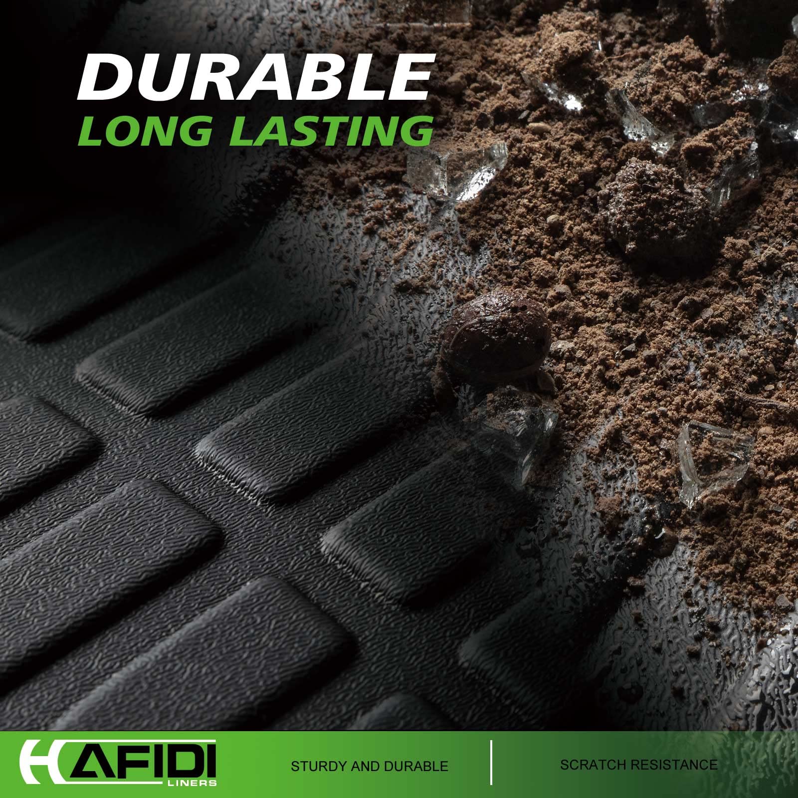 Hafidi Floor Mats Custom For Volkswagen Tiguan 2018-2023 2024 All Weather Protection Tpe Anti-Slip Automotive Floor Liners Fits