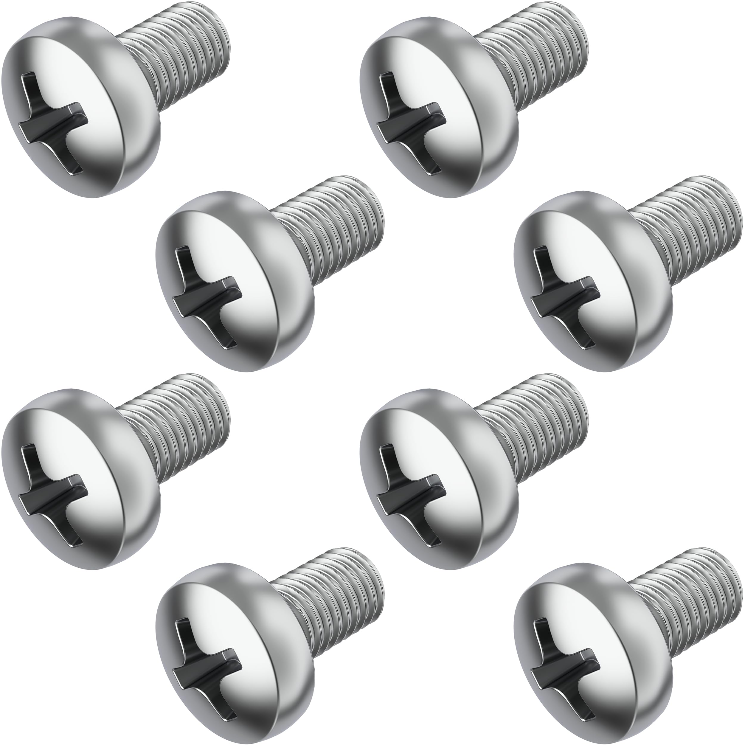 Prime Ave Stainless Steel License Plate Screws For License Plates, Frames, Covers - Front/Rear Rust Proof Car Tag Screws - Licence Plate Screw Set Compatible With Bmw (Pack Of 8)