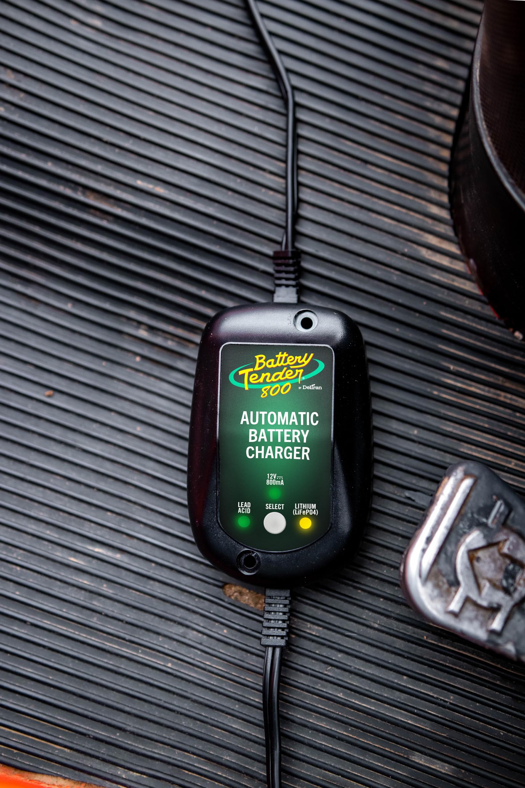 Battery Tender 800mA 12V Weather Resistant Battery Charger and Maintainer - Marine and Automotive Smart Fully Automatic for Boat