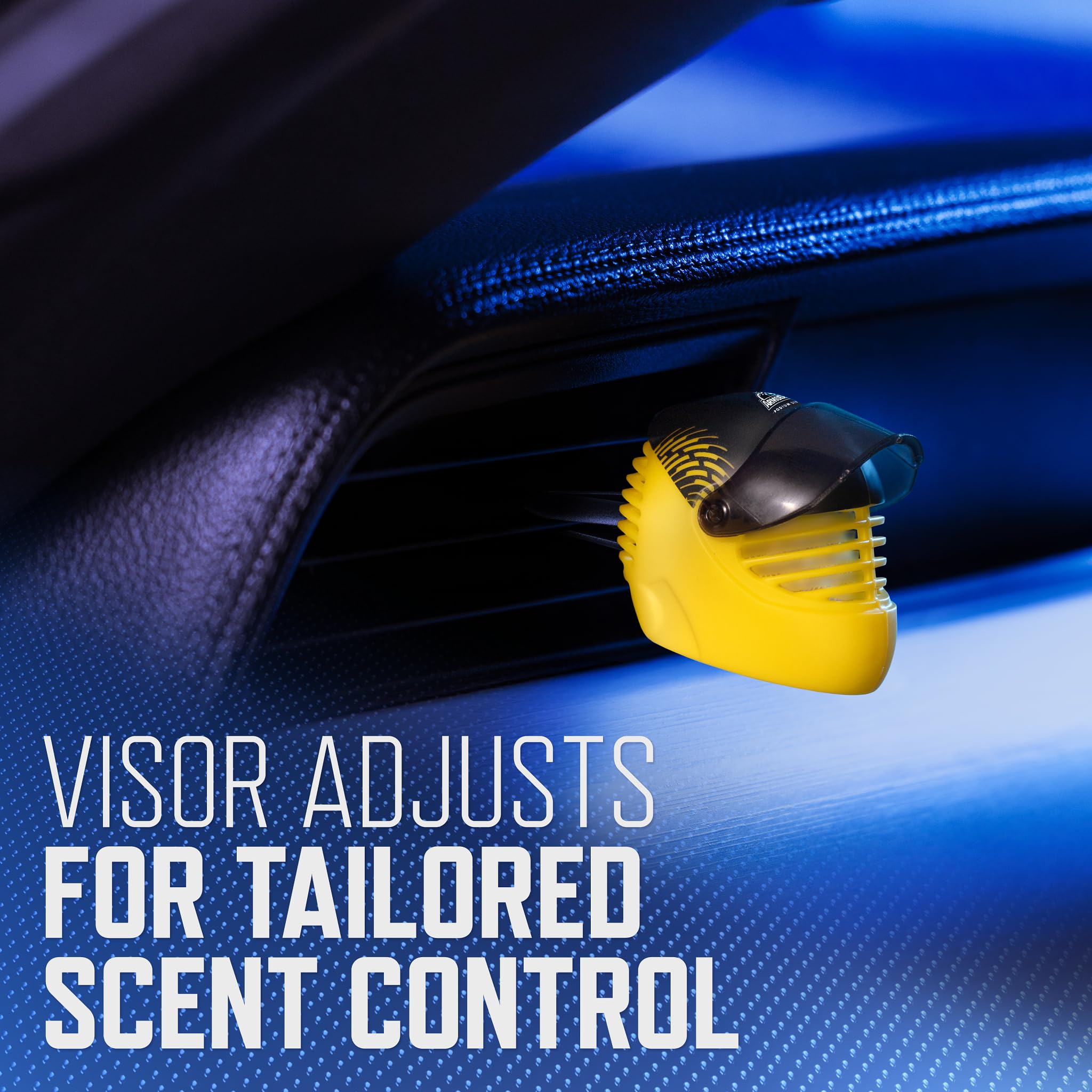 Armor All Podium Series Helmet Vent Clip Car Air Freshener, Victory Lap Scent (4 Pack), Racing-Inspired Car Air Freshener With A