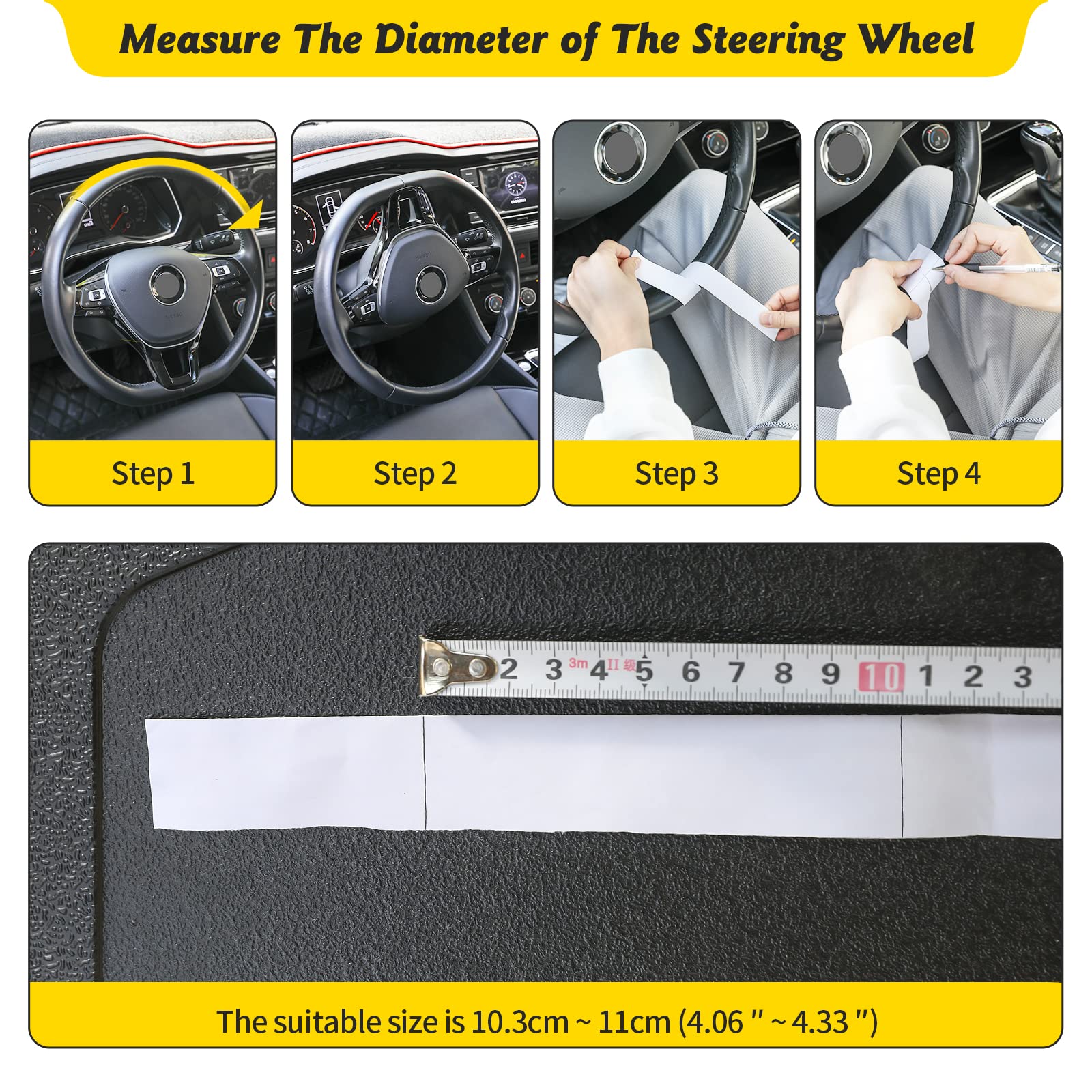 Cutequeen Car Eatinglaptop Steering Wheel Desk (Black,16.62A X 11.1A (2 In 1))