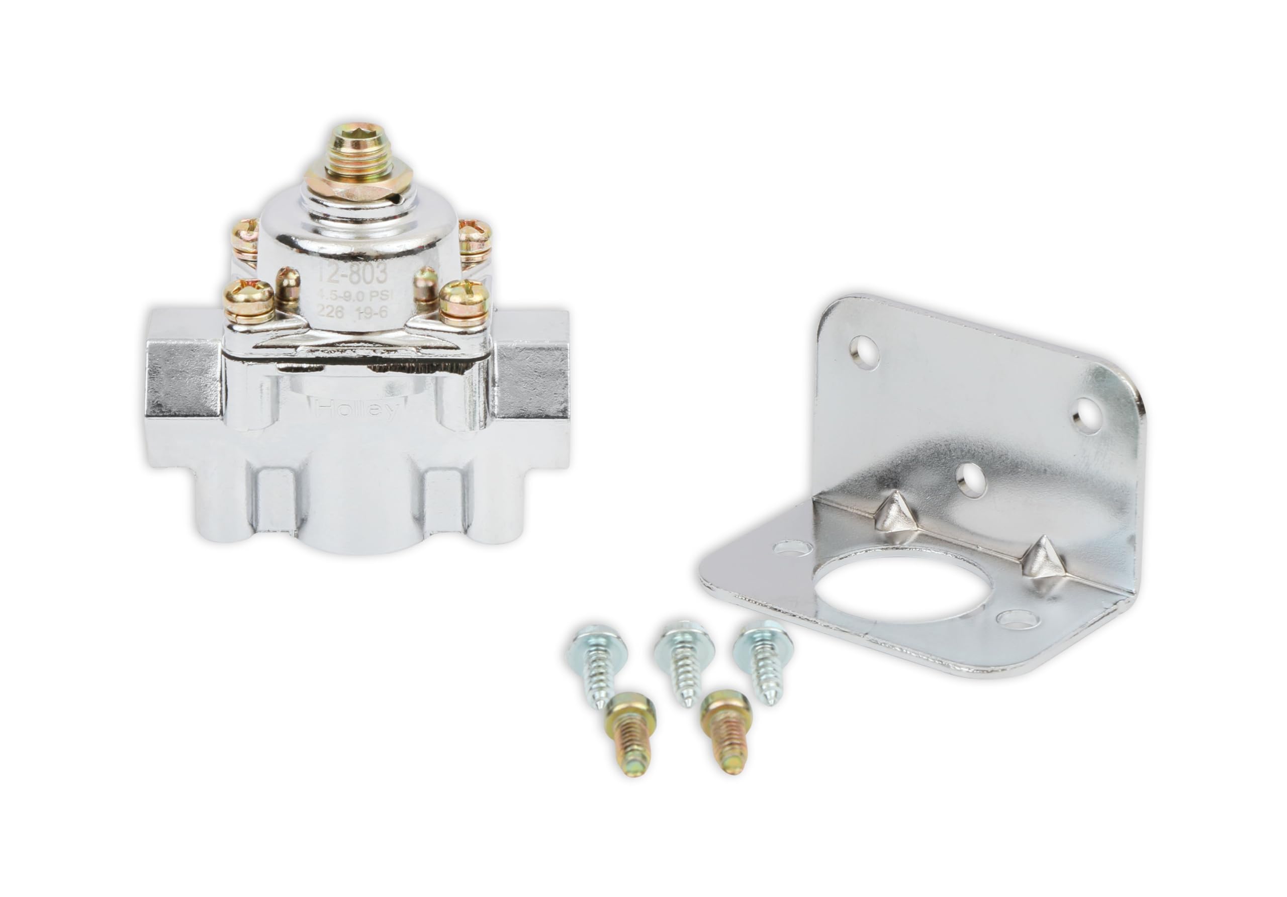 Holley 12-803 Reg, Fuel Pressure 4.5-9 Psi, Shiny
