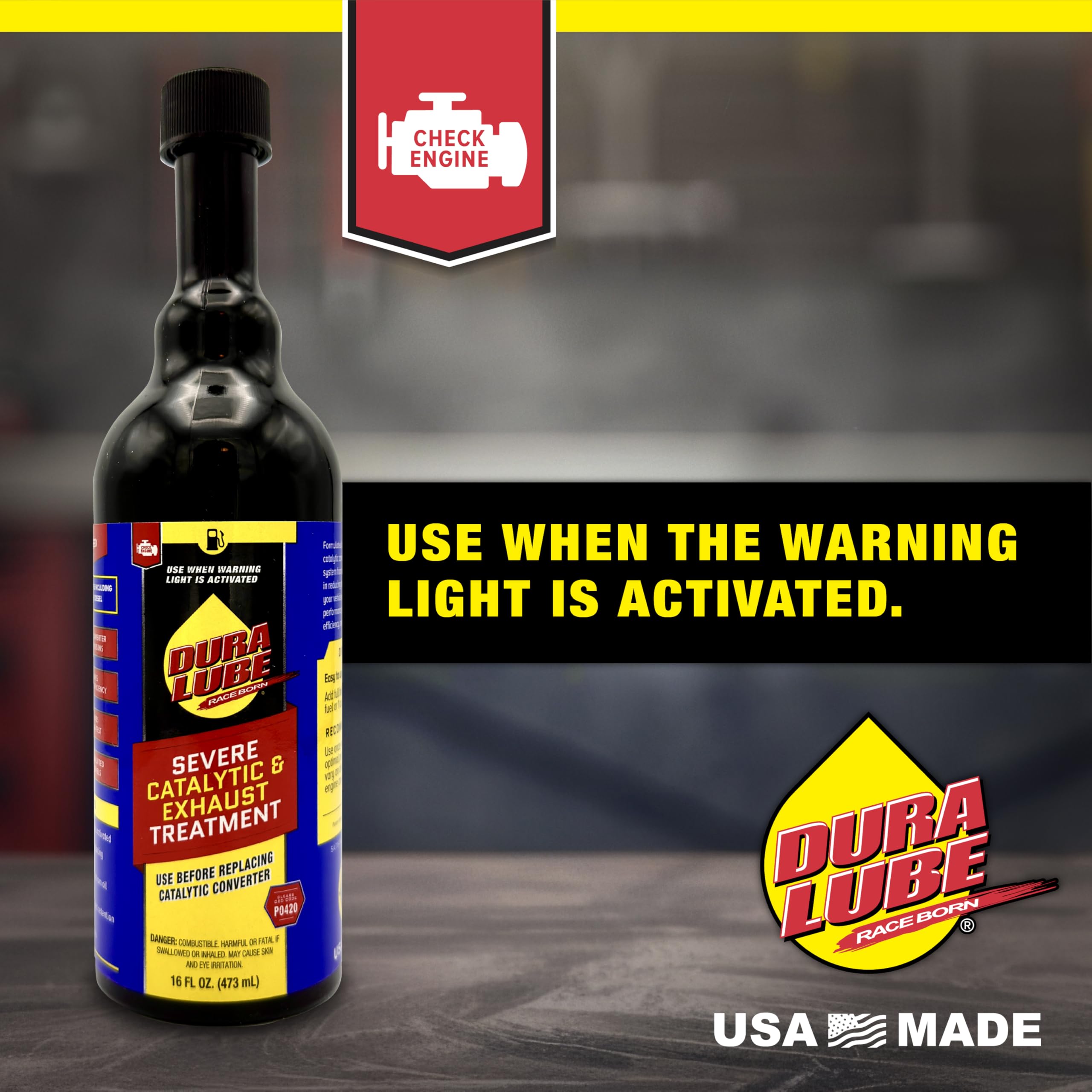 DURA LUBE 2 Pack Severe Catalytic & Exhaust Treatment Cleaner, 16 fl. Oz, Fuel Additive, Model HL-40240-02