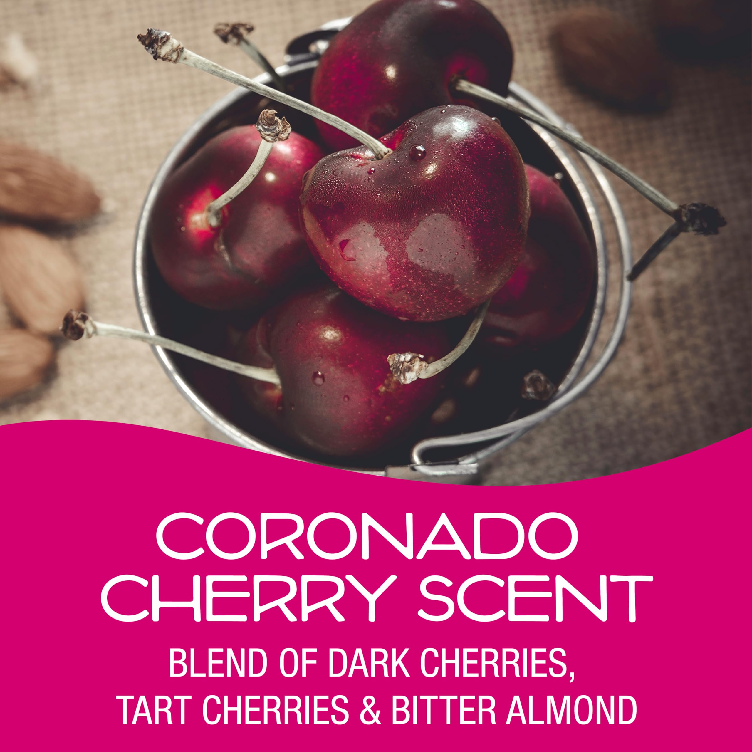 California Scents Air Freshener, Coronado Cherry, Spillproof Cans, Set of 12, 1.5 Oz Each, Ideal for Home and Car