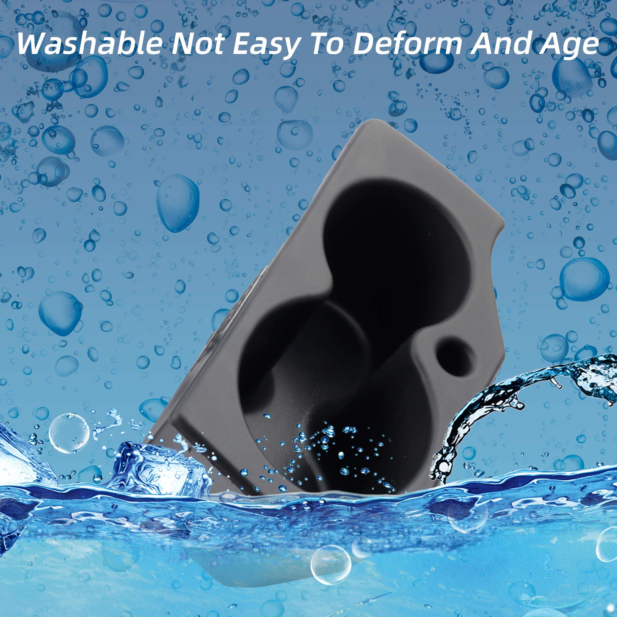 Dasbecan Car Door Cup Holder 2PCS Compatible with 2009-2020 Dodge Ram 1500-5500, Foam Replacement for Driver & Passenger, #5NN24XXXAA