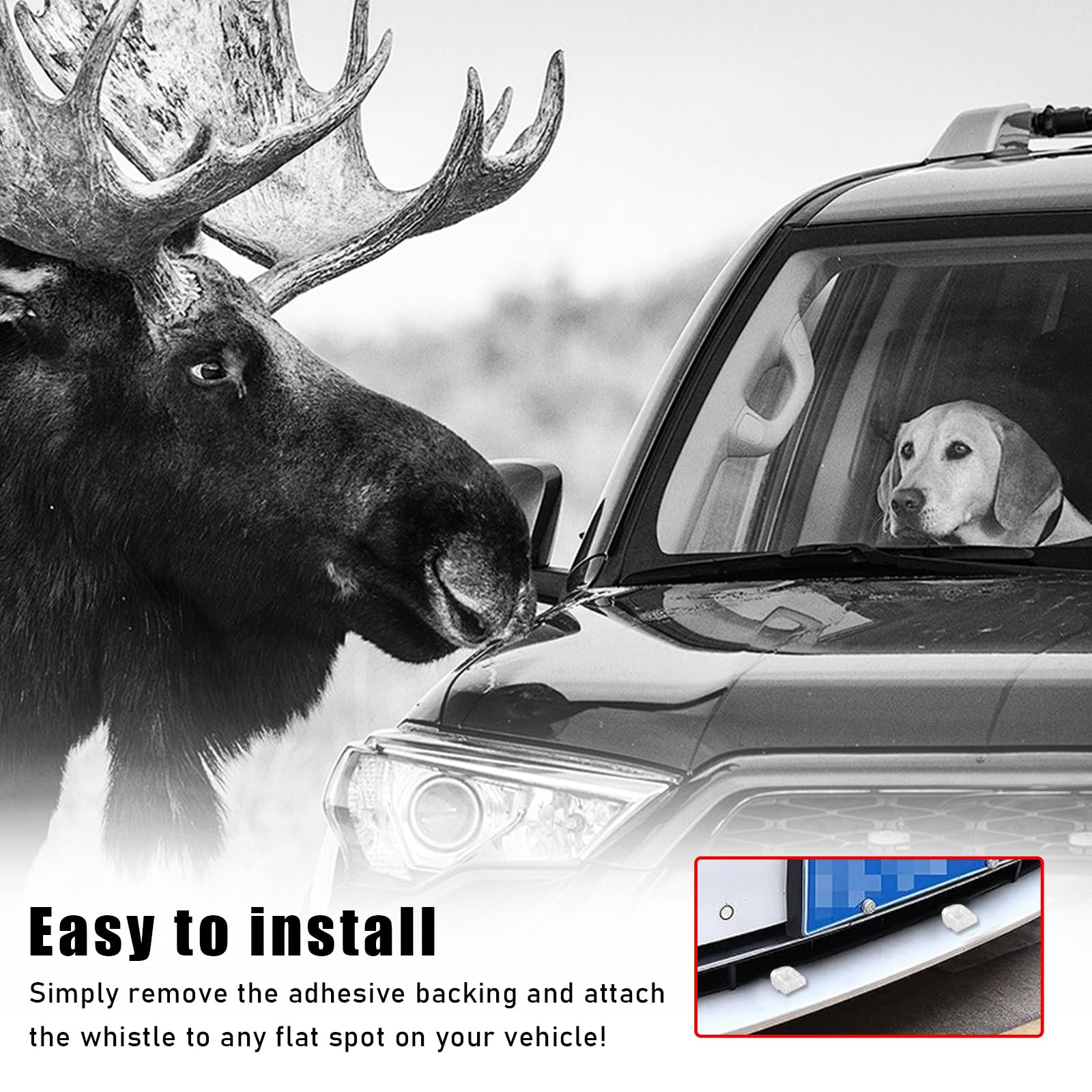 Ohleats 8Pcs Deer Whistles For Car, Automotive Save A Deer Whistles To Avoid Collisions, Vehicle Deer Repellent Warning Devices