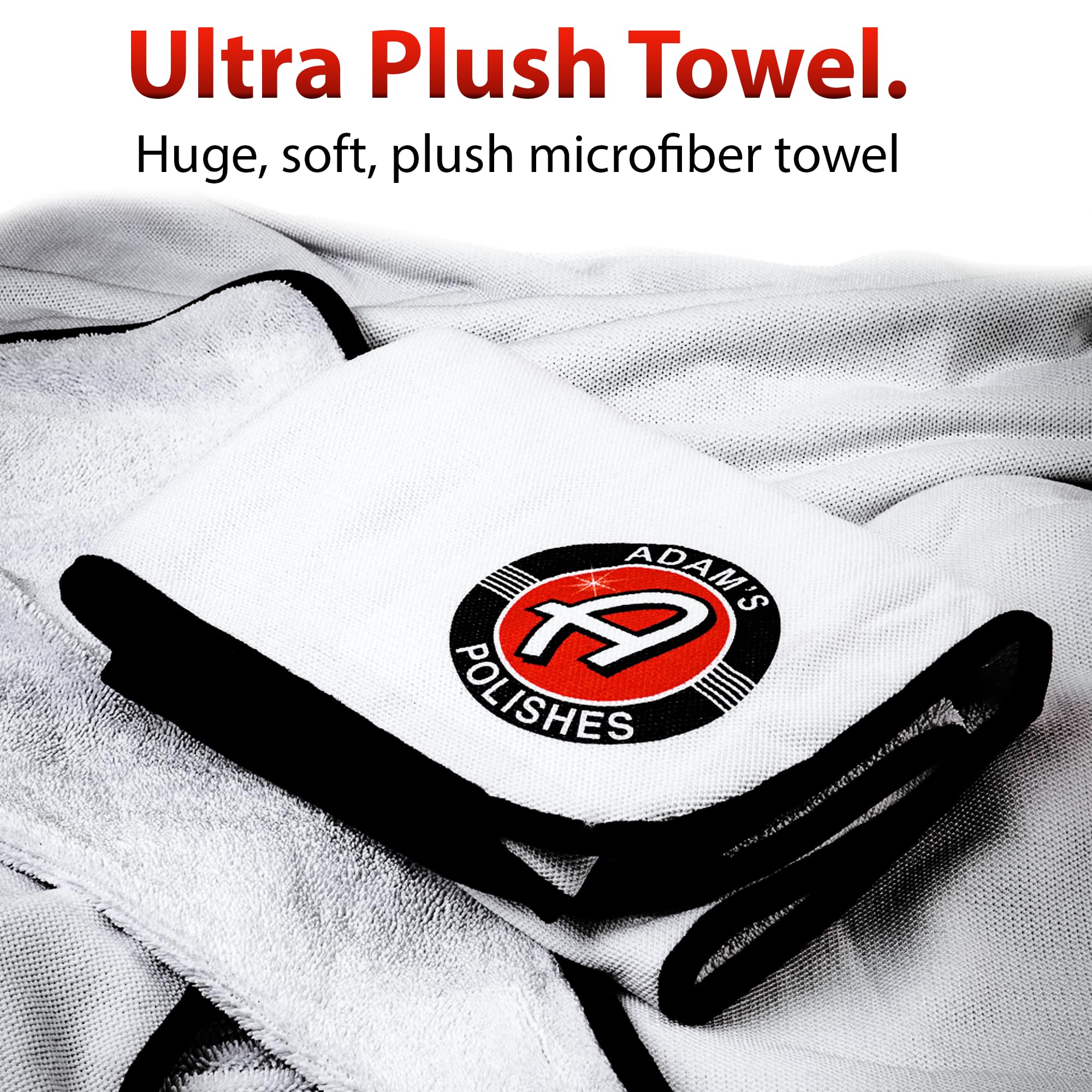 Adam'S Polishes Ultra Plush Drying Towel (4 Pack)