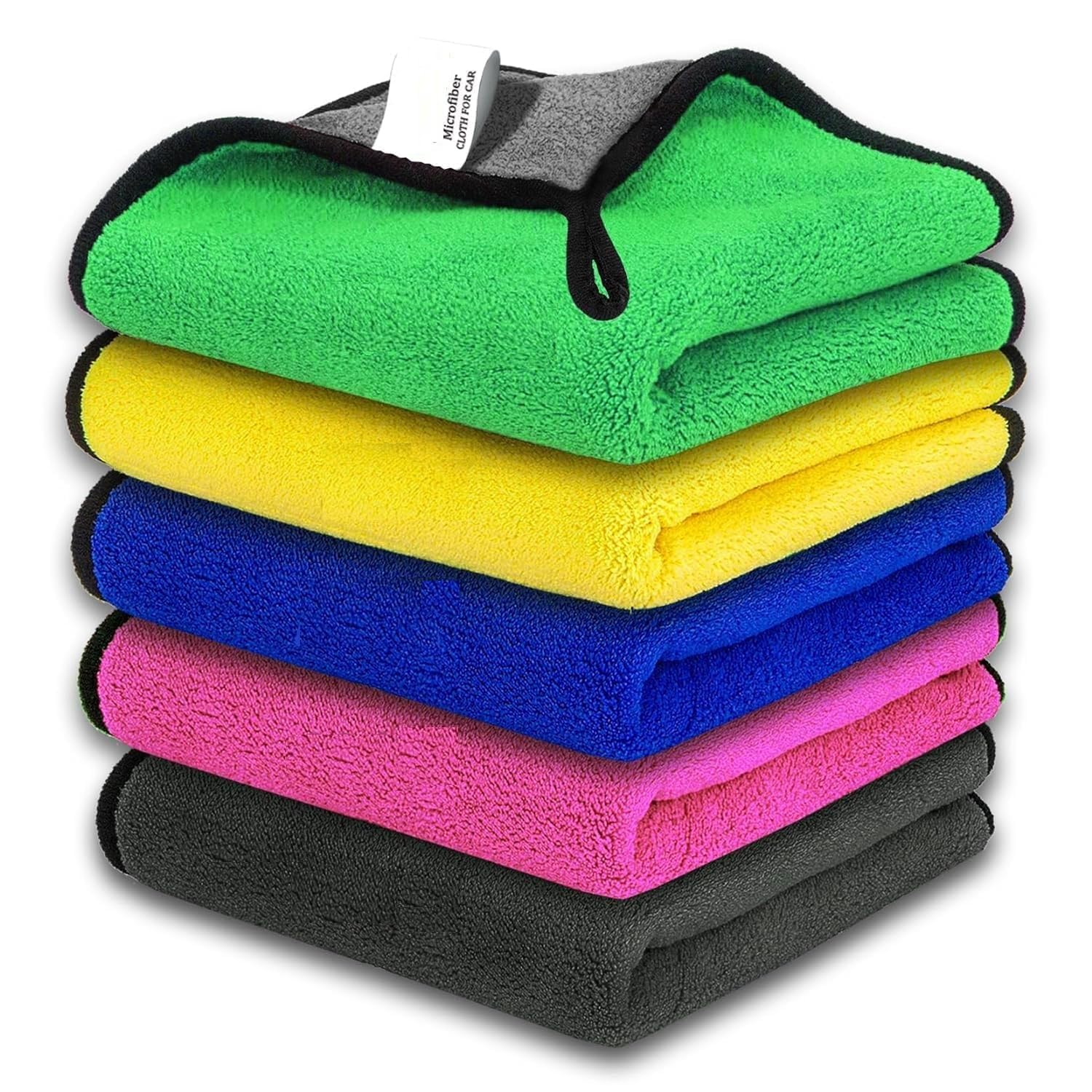 Handloom Items Microfiber Towel for Car Cleaning Double Sided High Density Cloth for Cleaning Washing Polishing Scratch Free Abs