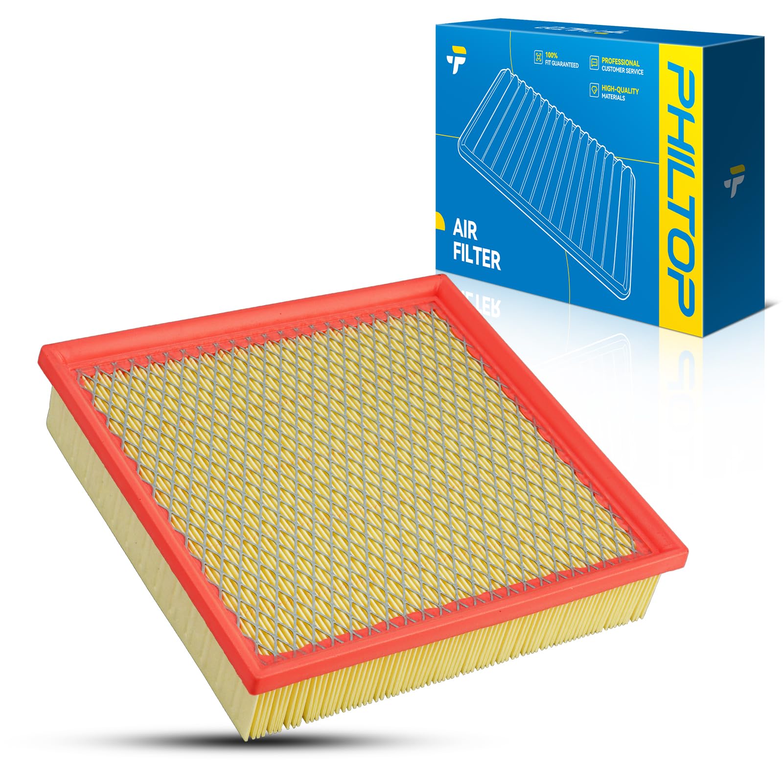 PHILTOP Engine air filter CA10014 Replacement for 2005-2011 Buick Allure, LaCrosse & Chevrolet Impala, Monte Carlo & Pontiac Gra