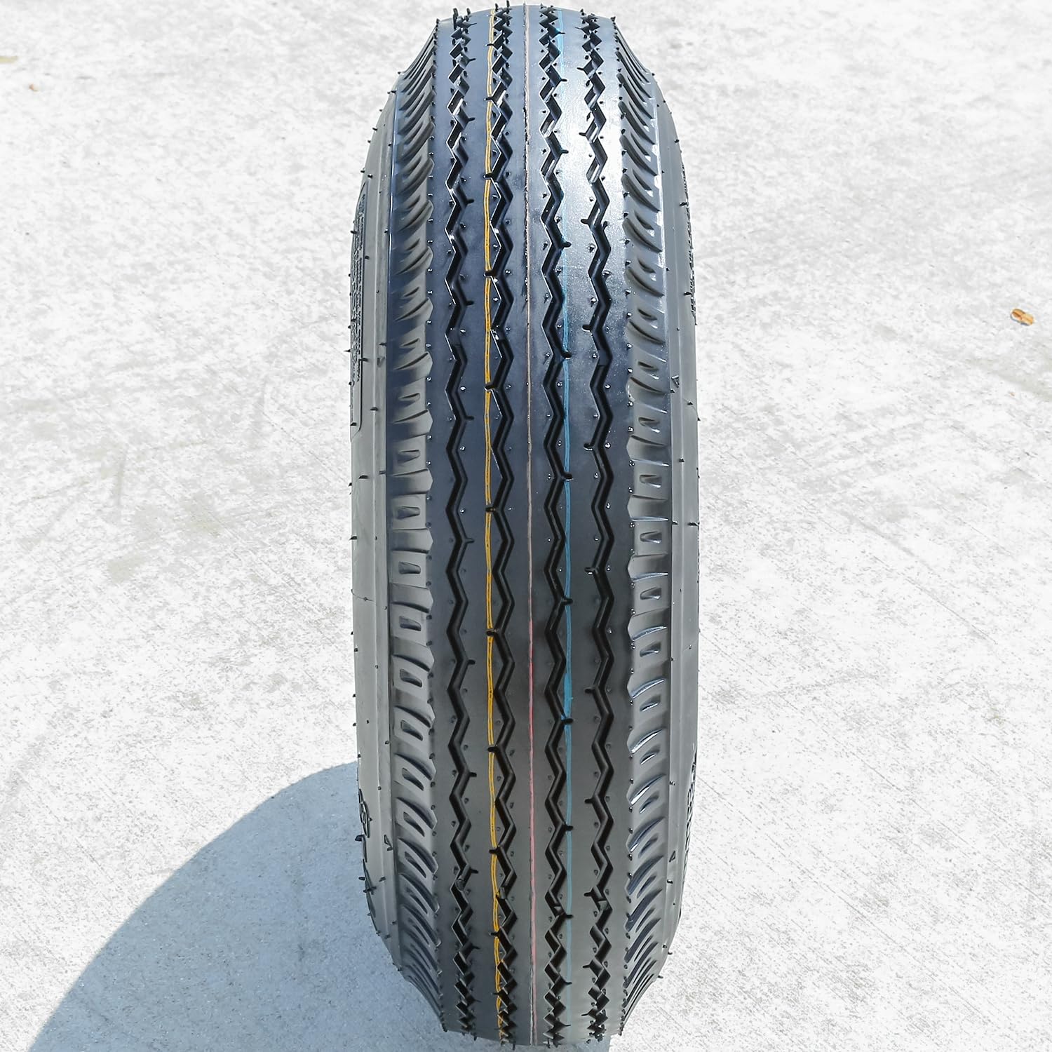 Grandforce GF704 Premium Mobile Home Trailer Tire, 8-14.5, Load Range G, 14-Ply, Black Side Wall, Synthetic Rubber