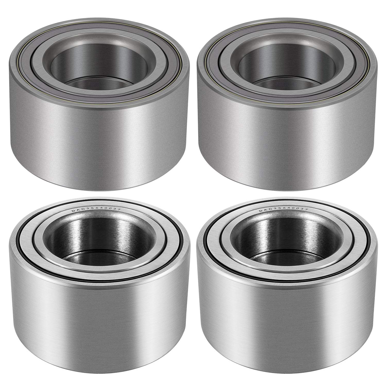 4 Pcs Front and Rear Wheel Bearings for Polaris Sportsman 400 450 500 600 700 X2 HO EPS 4X4 Replace 3514634 3514635