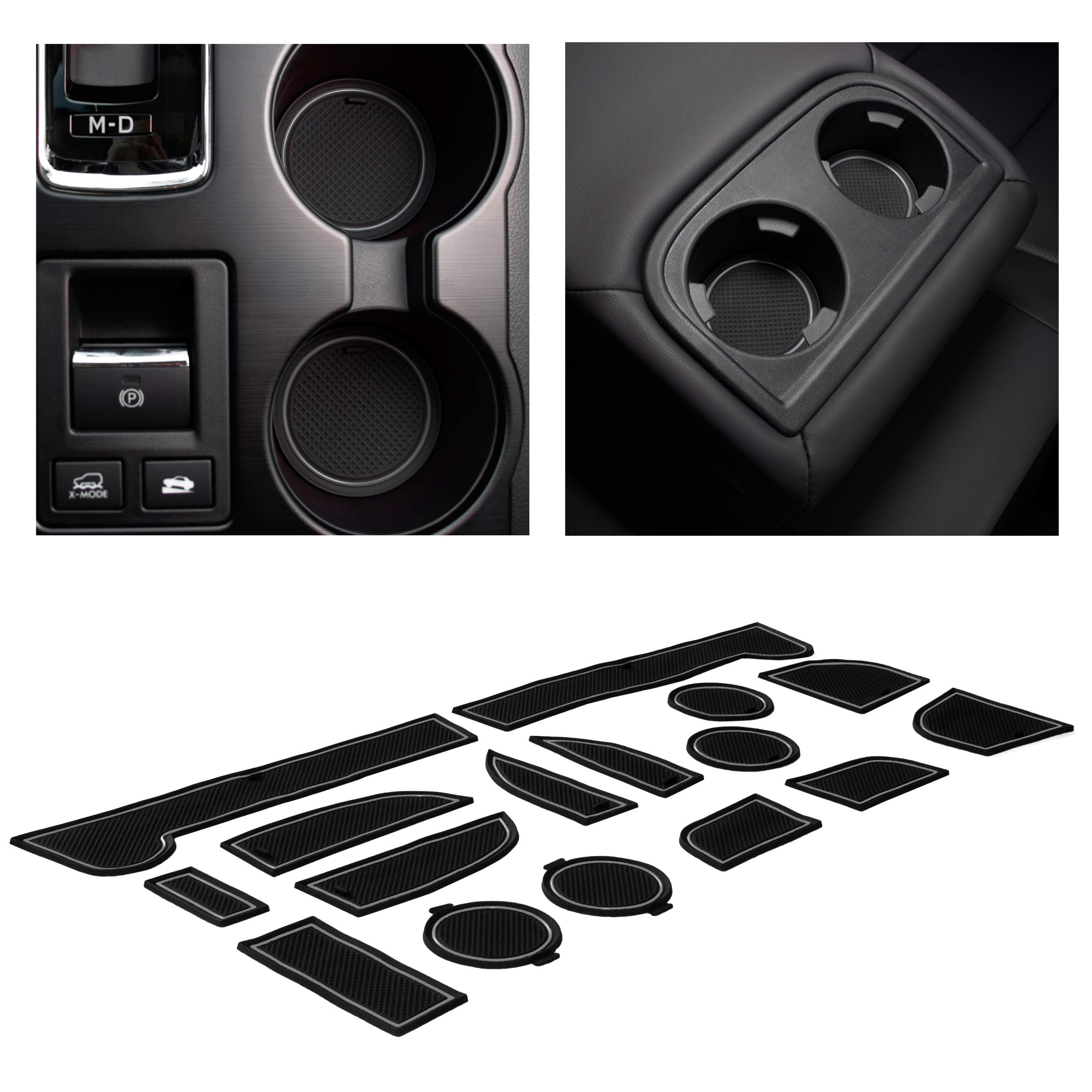 CupHolderHero Fits Subaru Outback and Subaru Legacy 2015-2019 Accessories - Premium Custom Non-Slip Anti-Dust Cup Holder Inserts