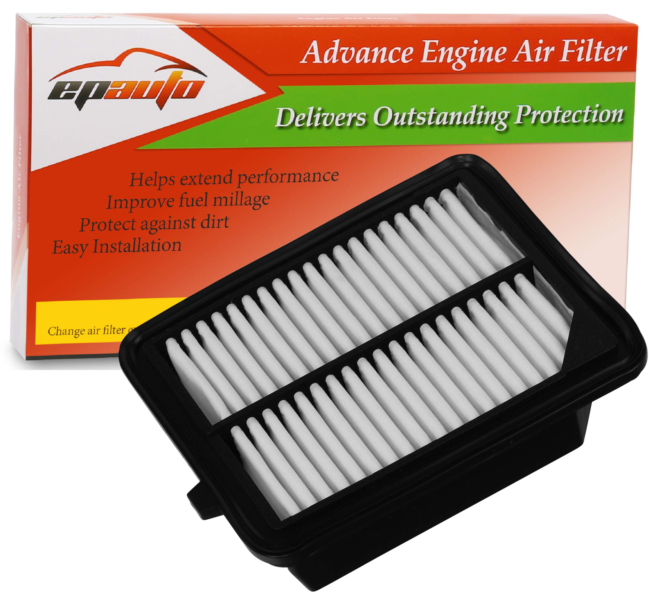 EPAuto GP399 (CA11399) Replacement for Honda Rigid Panel Air Filter for Accord Accord Hybrid/Plug-In (2014-2021), CR-V Hybrid (2