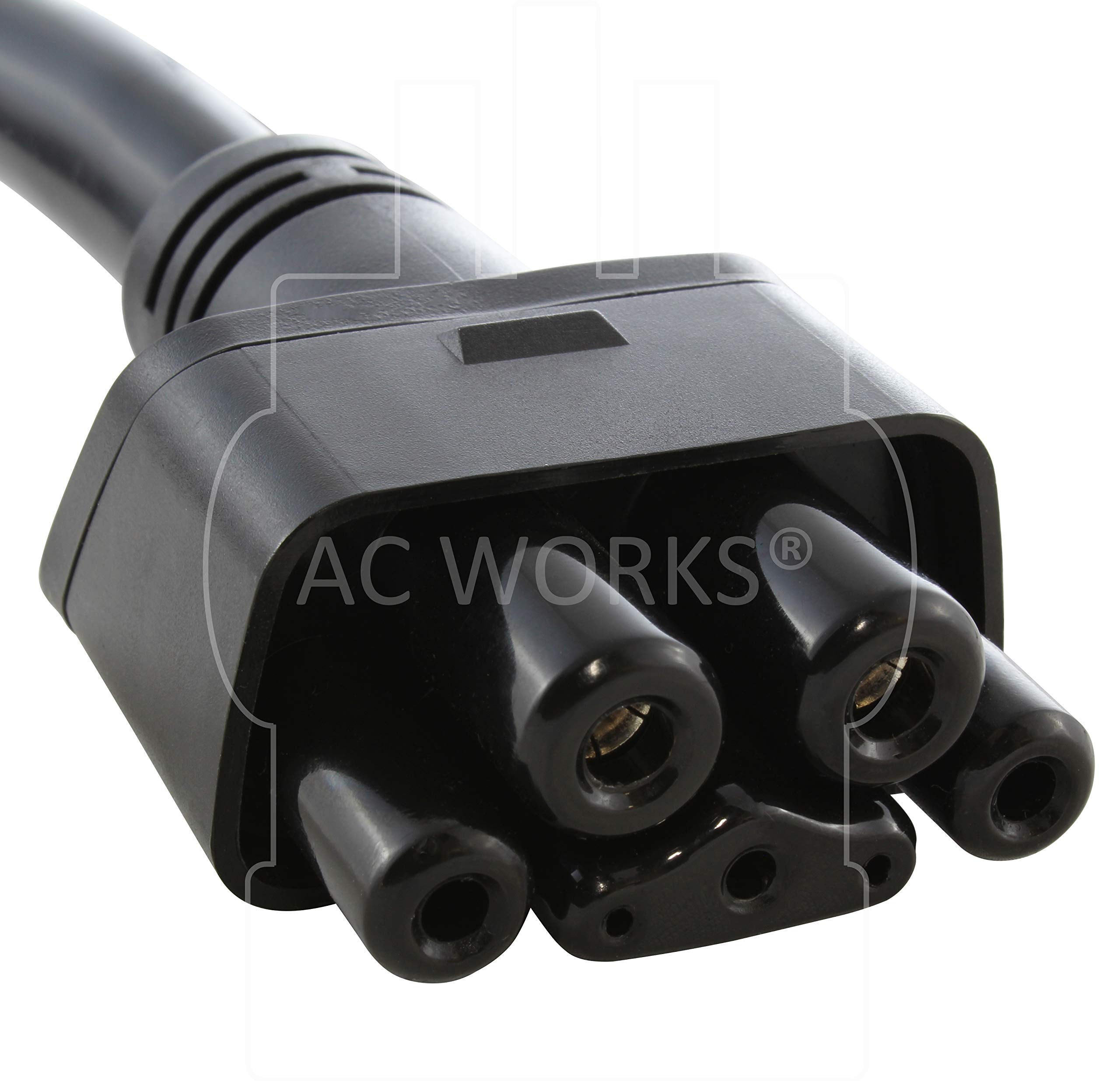 Ac Works Ev Charging Adapter For Tesla Use (14-50P 4-Prong Gen2 Pigtail-32Amp)
