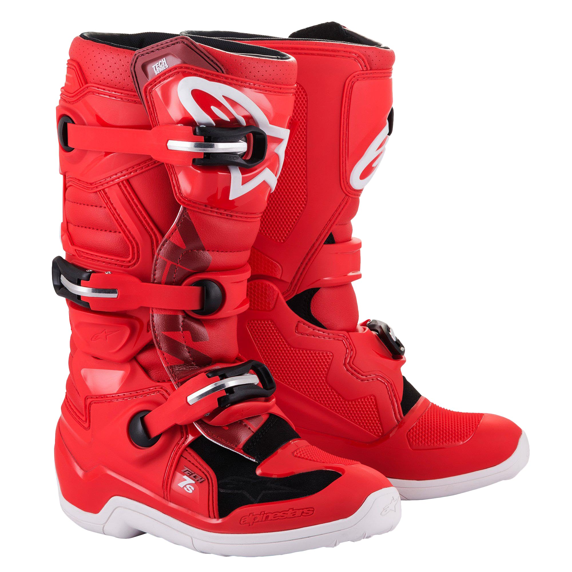 Alpinestars Tech 7S Boots Red Sz 04 (2015017-30-4)