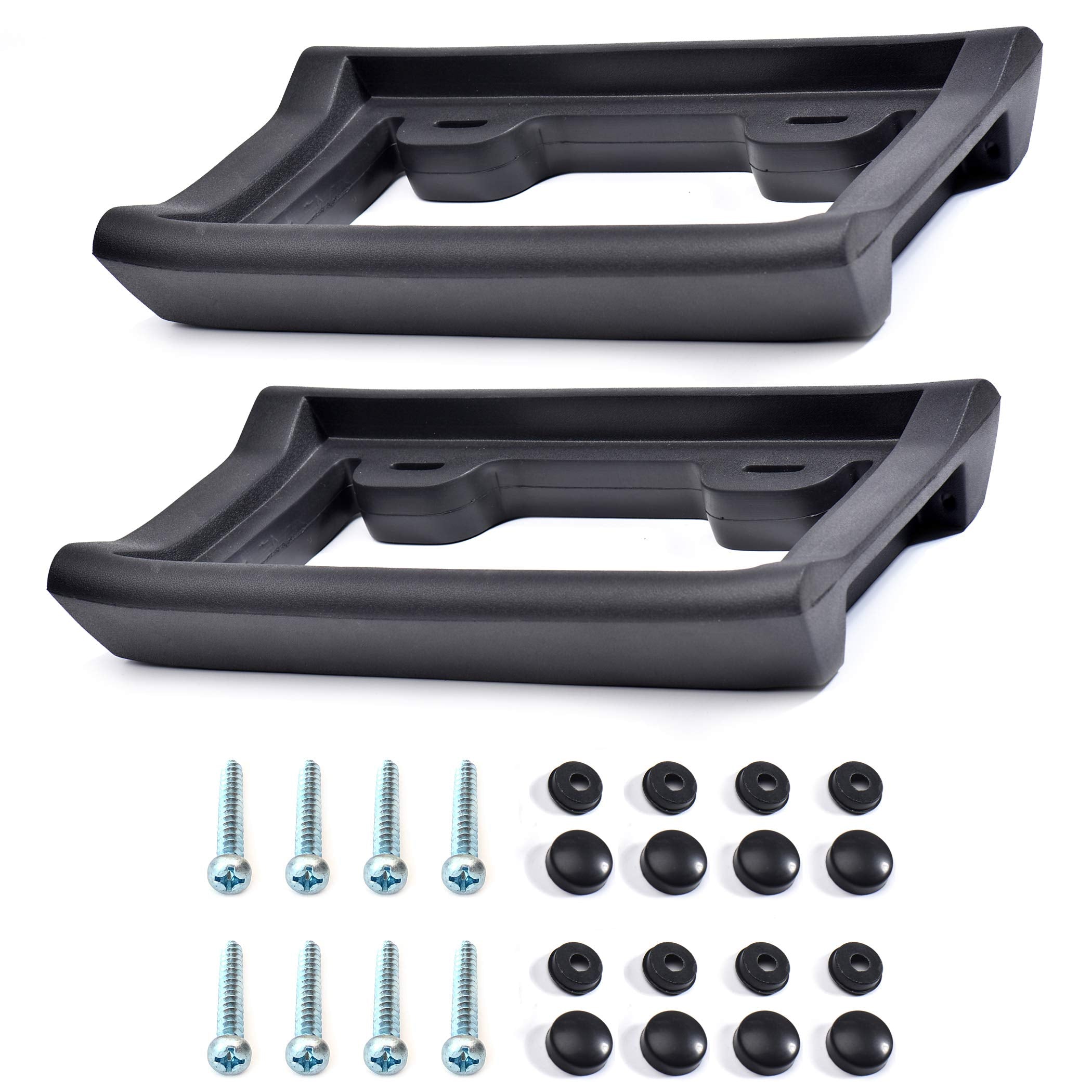 AR-PRO Ultimate License Plate Bumper Guard Screws Included - 2.3 Thick Rubber License Plate Mount Protects Bumper from Scratches