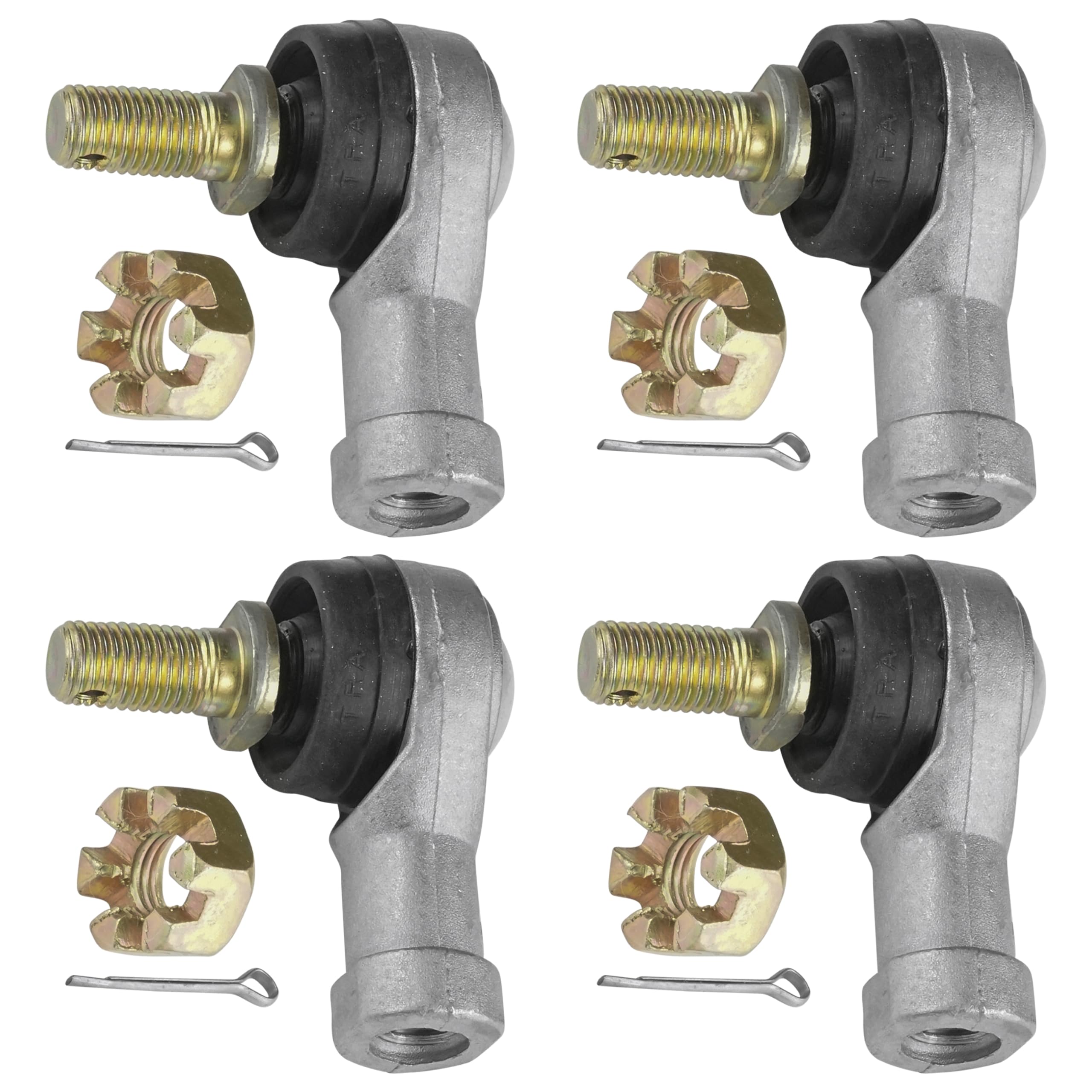Caltric Two Sets Of Tie Rod End Kit Compatible with Honda Trx125 Trx-125 Fourtrax 125 1985 1986 1987 1988