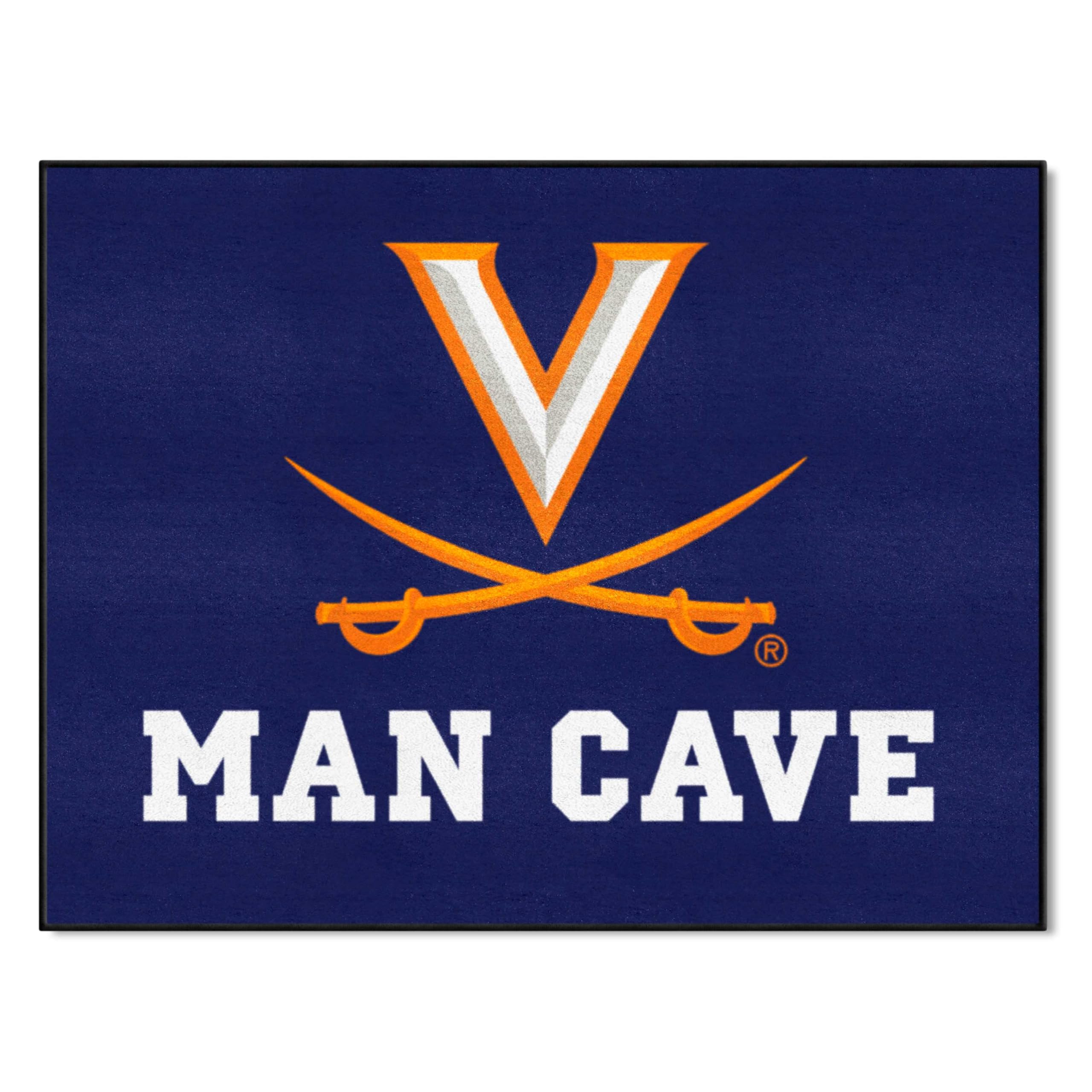 FANMATS 15536 Virginia Cavaliers Man Cave AllStar Rug  34 in. x 42.5 in.