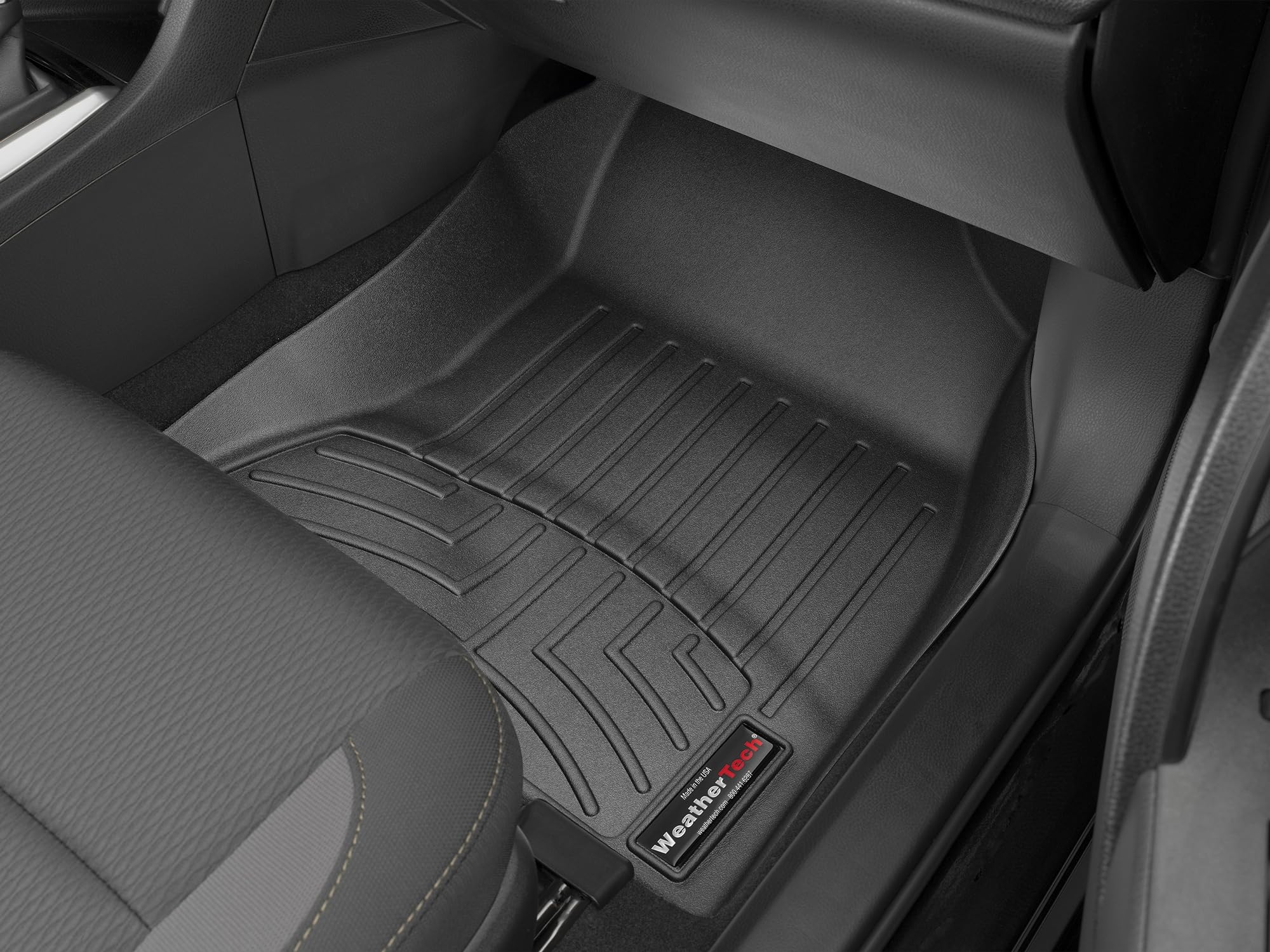 WeatherTech Custom Fit FloorLiners for Toyota Corolla - 1st Row (4411091), Black