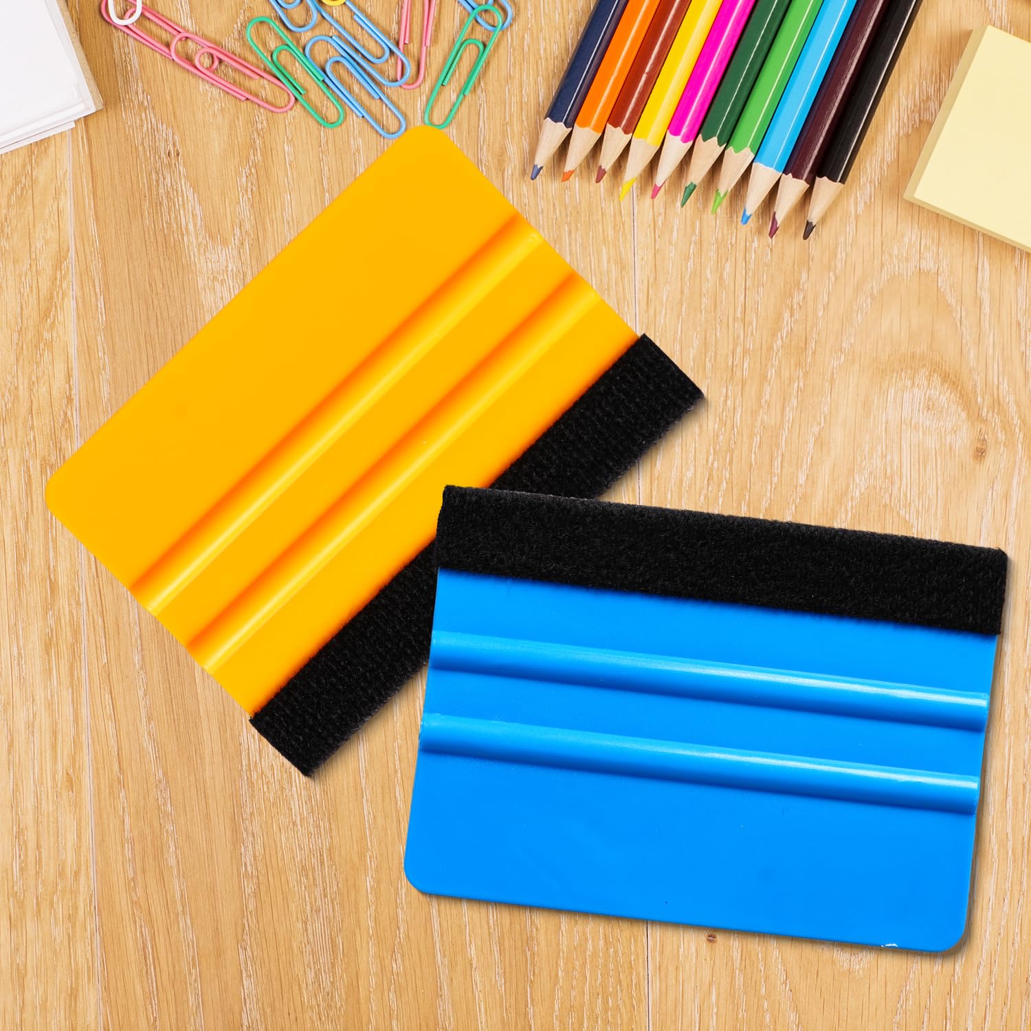 2 Pcs Squeegee For Vinyl Plastic Squeegee Window Tint Squeegee Soft Vinyl Wrap Tools Tint Squeegee For Window Tint,Car Vinyl Wra