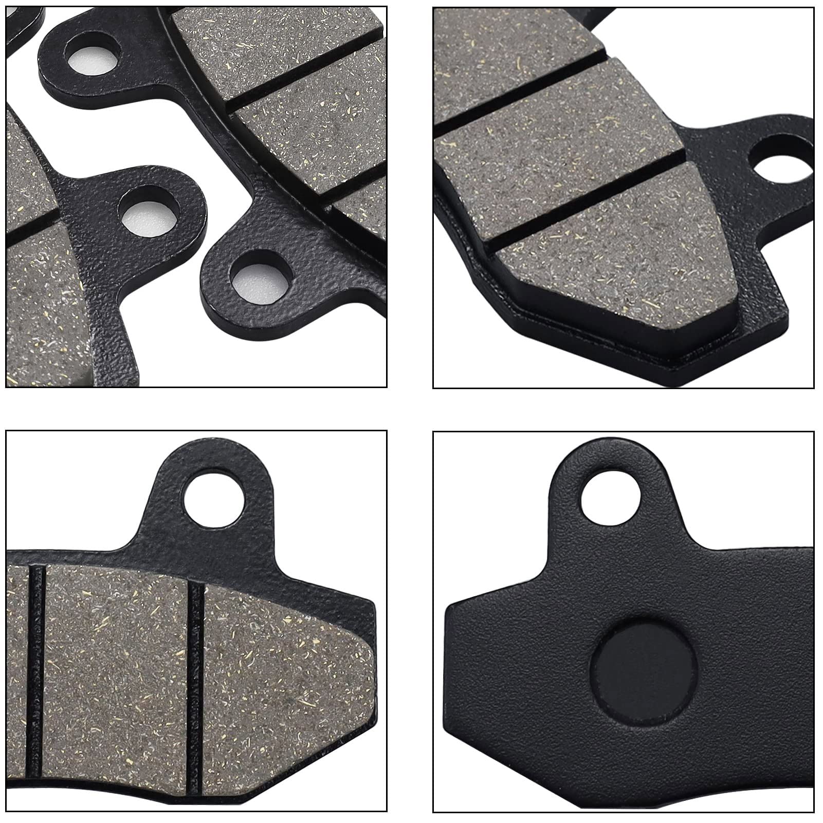 Brake Pads Front & Rear For Yamaha Rhino 660 Yxr660 4X4 2004-2007 Rhino 450 Yxr450 4X4 2006-2009 Raptor 700 700R Yfm700 Yfm700R