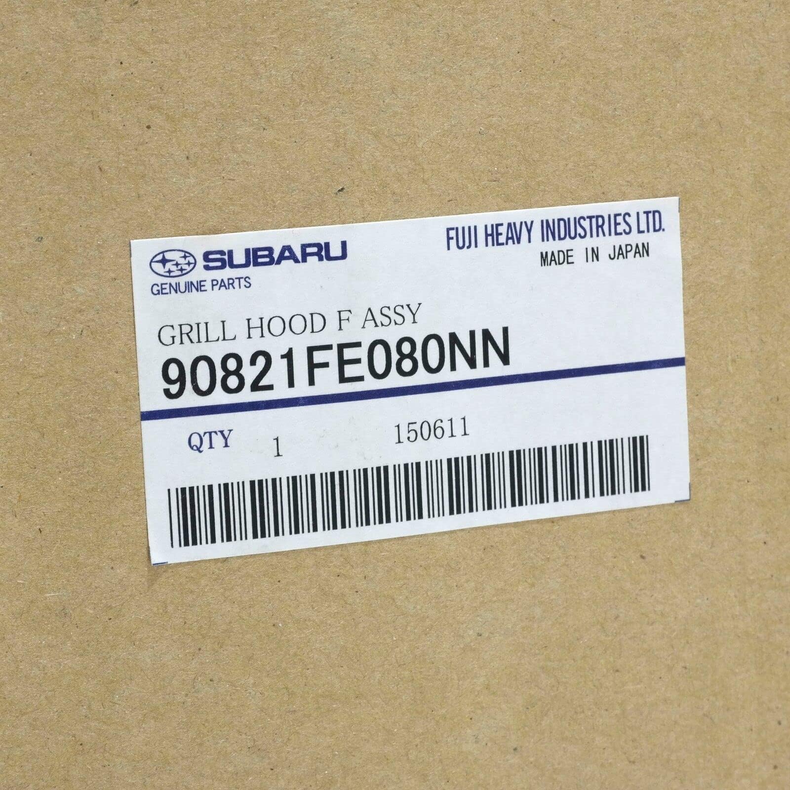 Subaru Hood Scoop 90821FE080NN, Black Plastic Scoop for Enhanced Airflow