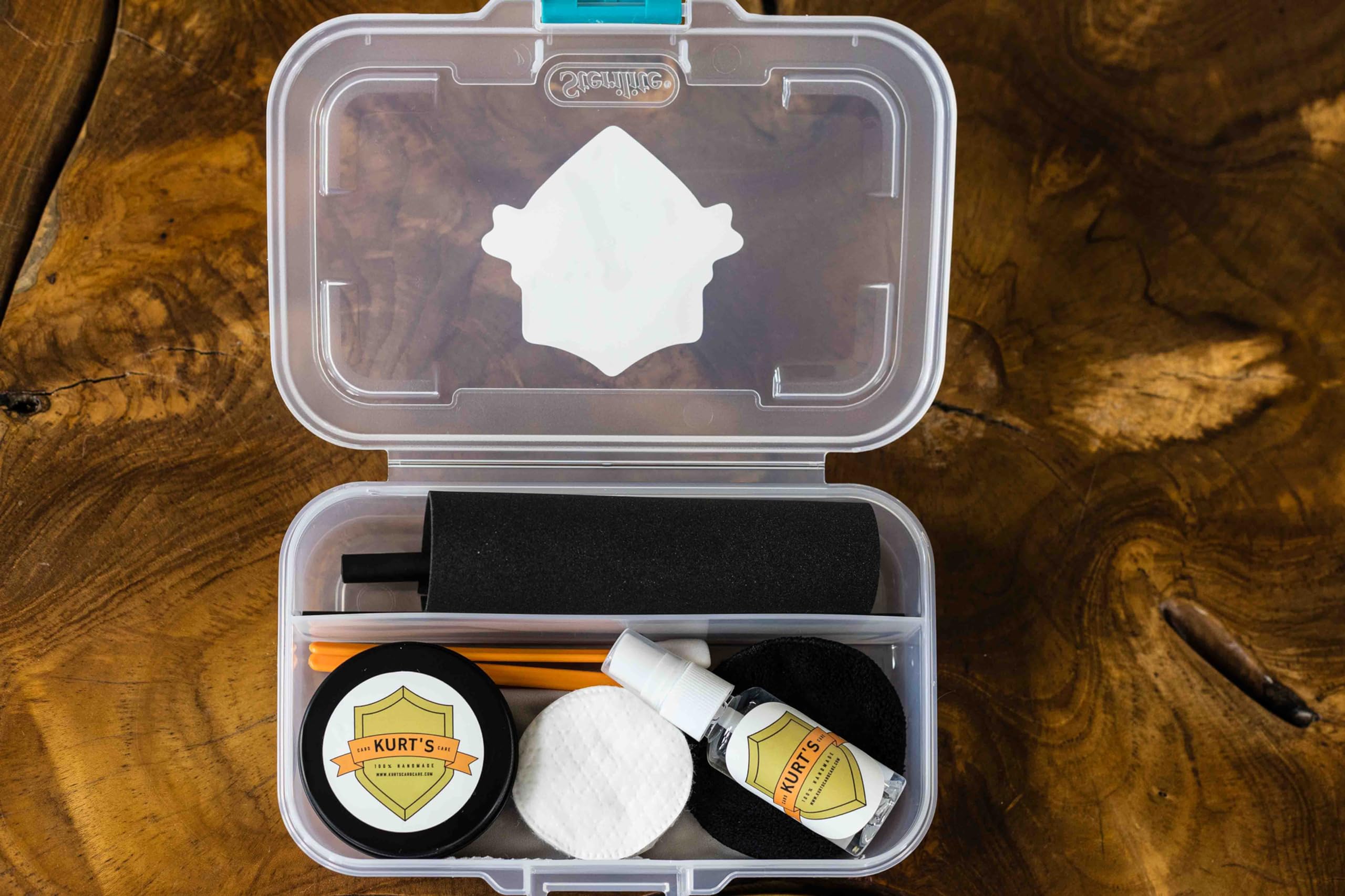 Kurt's Card Care Kit - Clear Plastic Storage for Cards and Collectibles