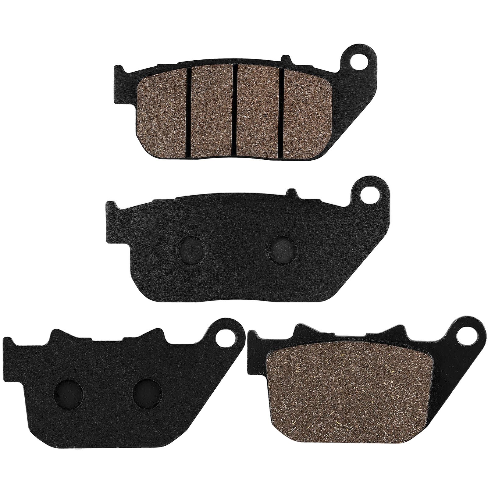 Cyleto Front and Rear Brake Pads for HARLEY DAVIDSON Sportster 1200 XL1200C Custom 2004-2013 /Sportster 883 SuperLow Custom/ XL1