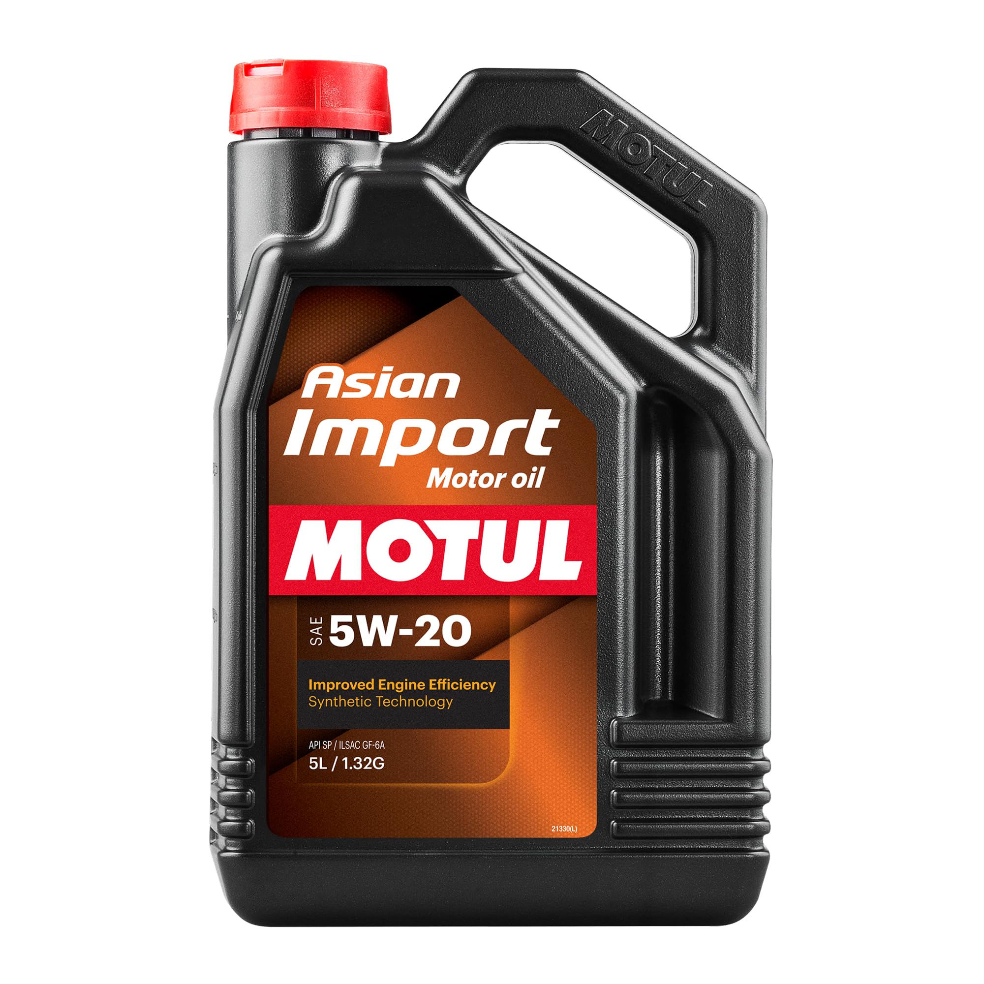 Motul Asian Import 5W20 Synthetic Oil | API SP, ILSAC GF-6A | Supports Fuel Efficiency and Long-Term Engine Protection | Compati