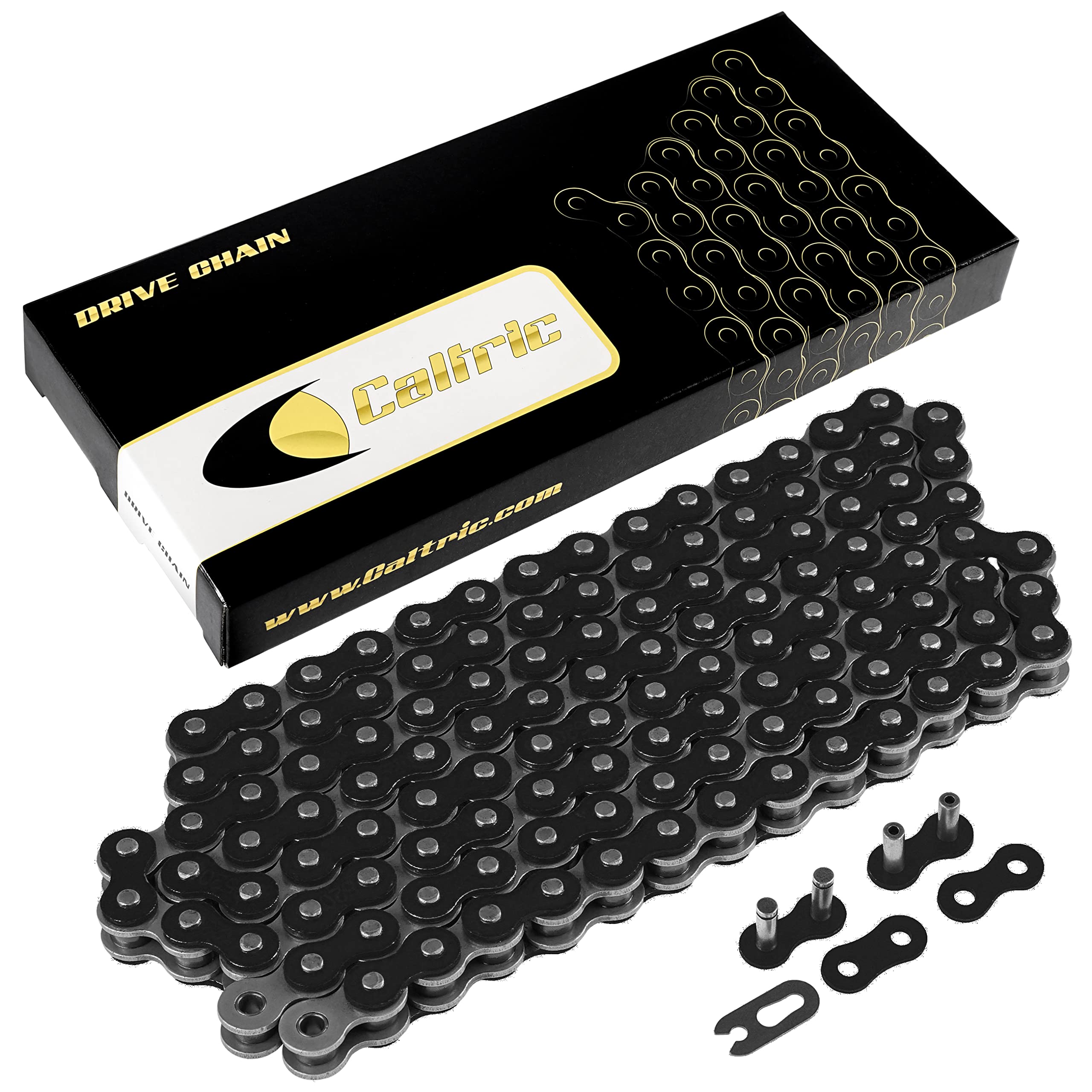Caltric Black Drive Chain Compatible With Kawasaki Ninja 650 650R Ex650 2006-2018