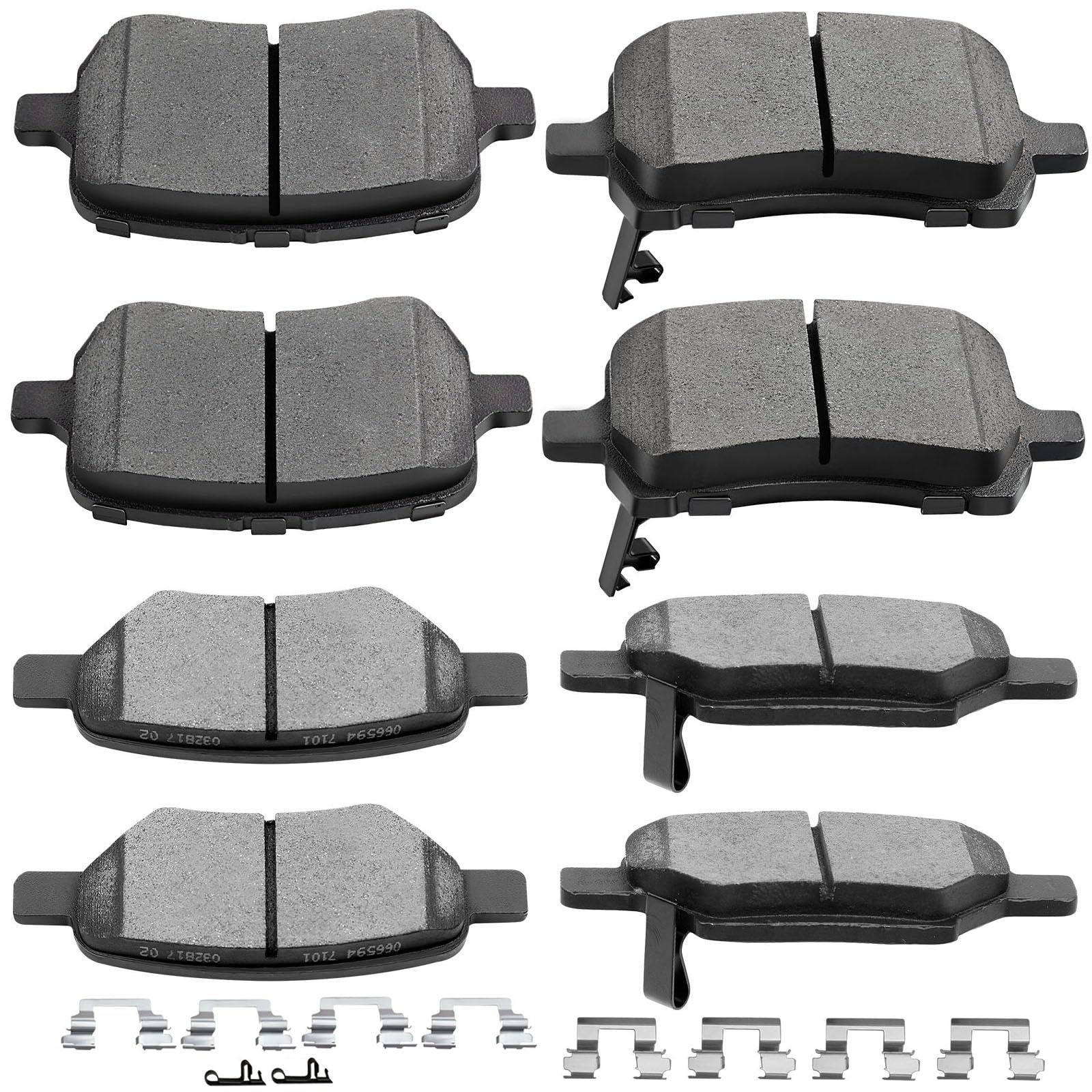 Scitoo D1160 D1033 Ceramic Brake Pads Kits Front Rear For Chevy Cobalt,Hhr,For Malibu,07-08 For Pontiac G5,05-10 For Pontiac G6,