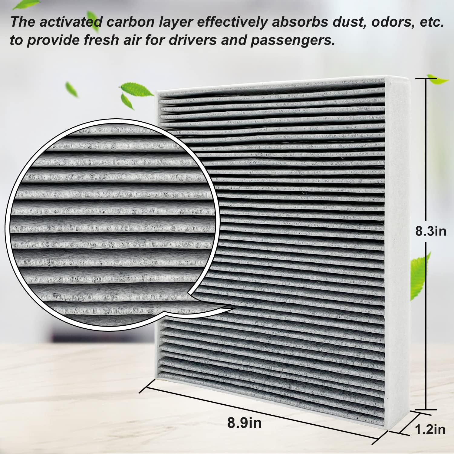 Capume for Cabin Air Filter JM133 Fits for 2021-2023 Elantra, 2022-2023 Ioniq 5, 2021-2023 Santa Fe, 2020-2023 Sonata, 2022-2023