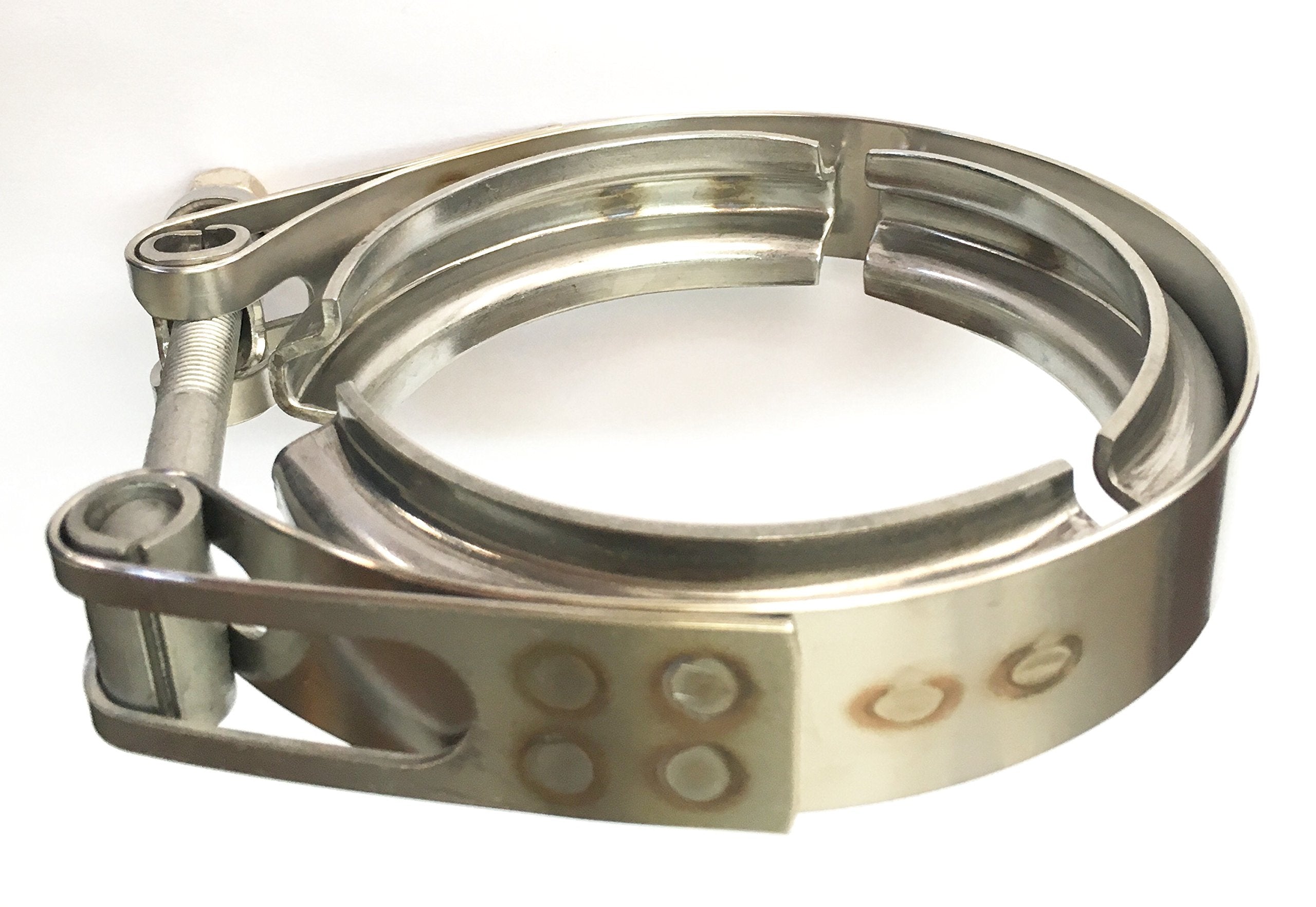 Ticon Industries - 3'' Stainless Steel V-Band Clamp (Qty1) - Heavy Duty Bolt - 119-07600-0000