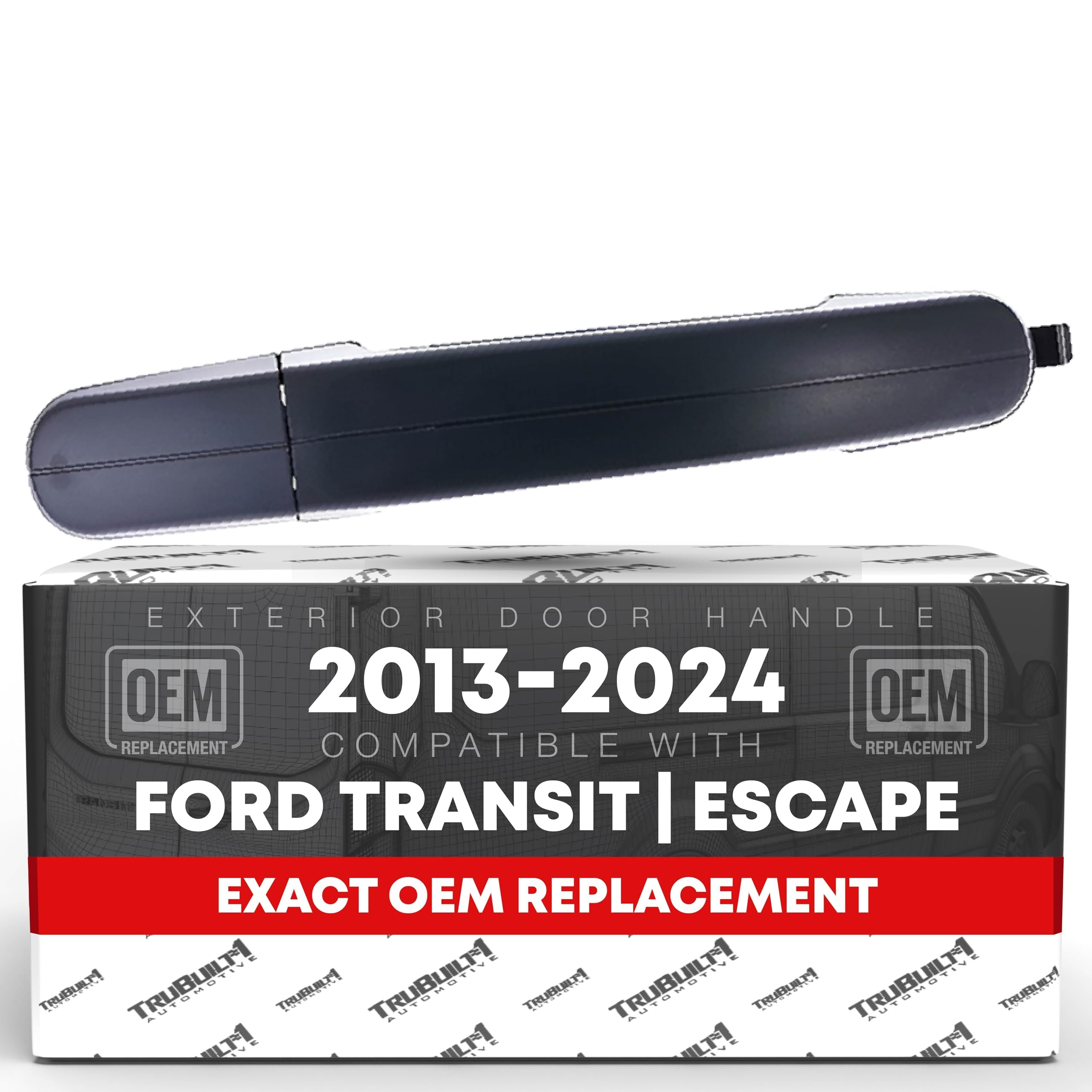 T1A Exterior Front & Rear Driver And Passenger Door Handle And Cover Set - Compatible With 2012-2019 Ford C-Max, Escape, Focus -