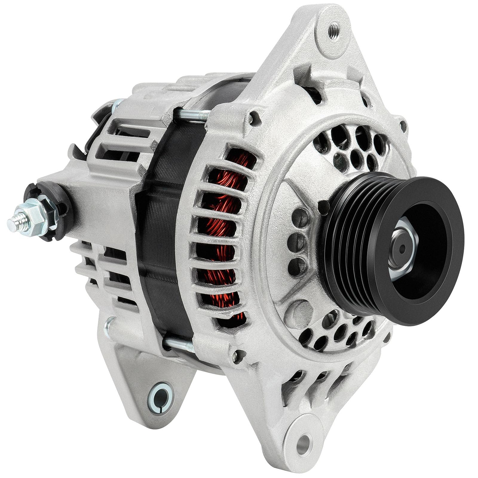 SCITOO Alternator Fit for Subaru for Legacy 1995-1999- 12V 85 Amp CW 5-Groove Pulley, Replace OE 13645