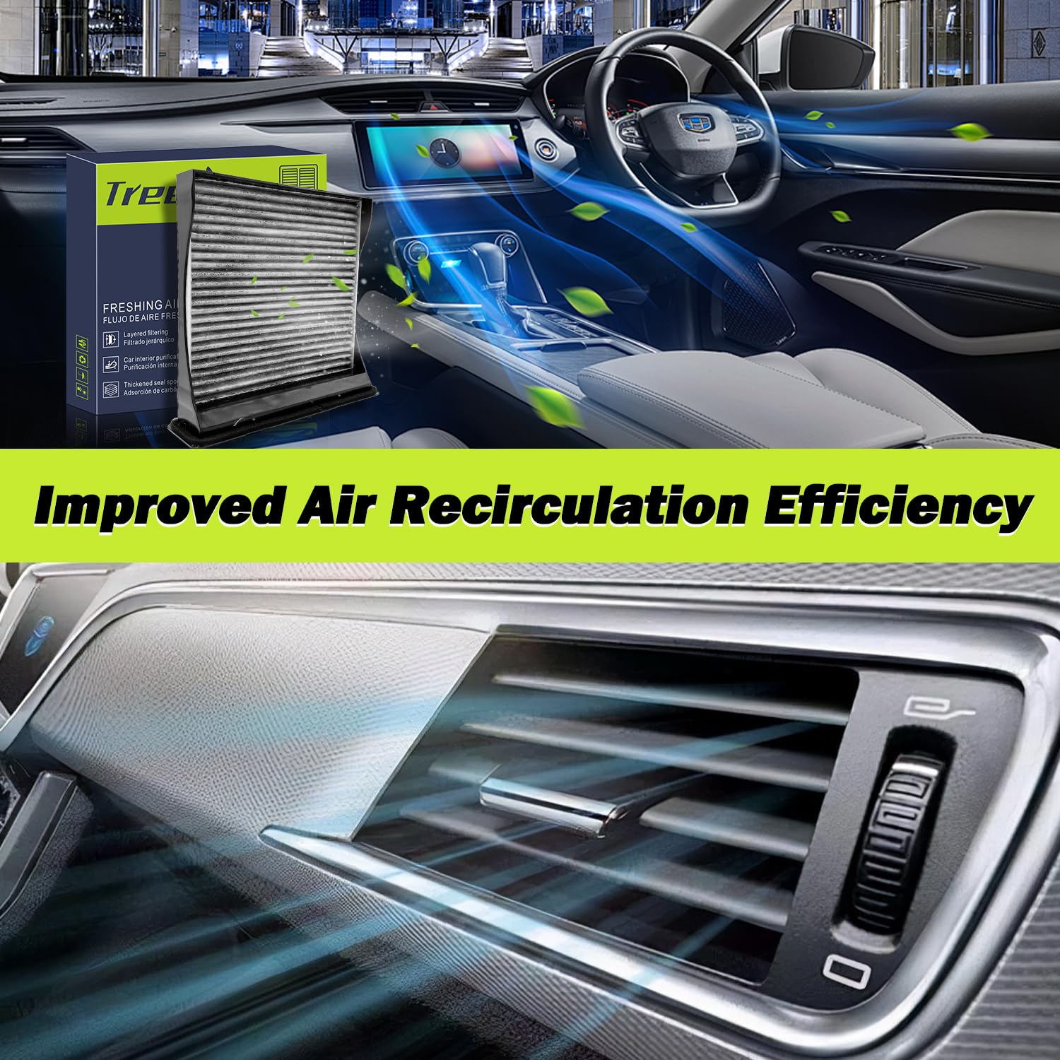 Treeligo Cf10930 Cabin Air Filter Compatible With Subaru Forester (2009-2018), Impreza (2008-2016), Wrx (2015-2021), Xv Crosstre