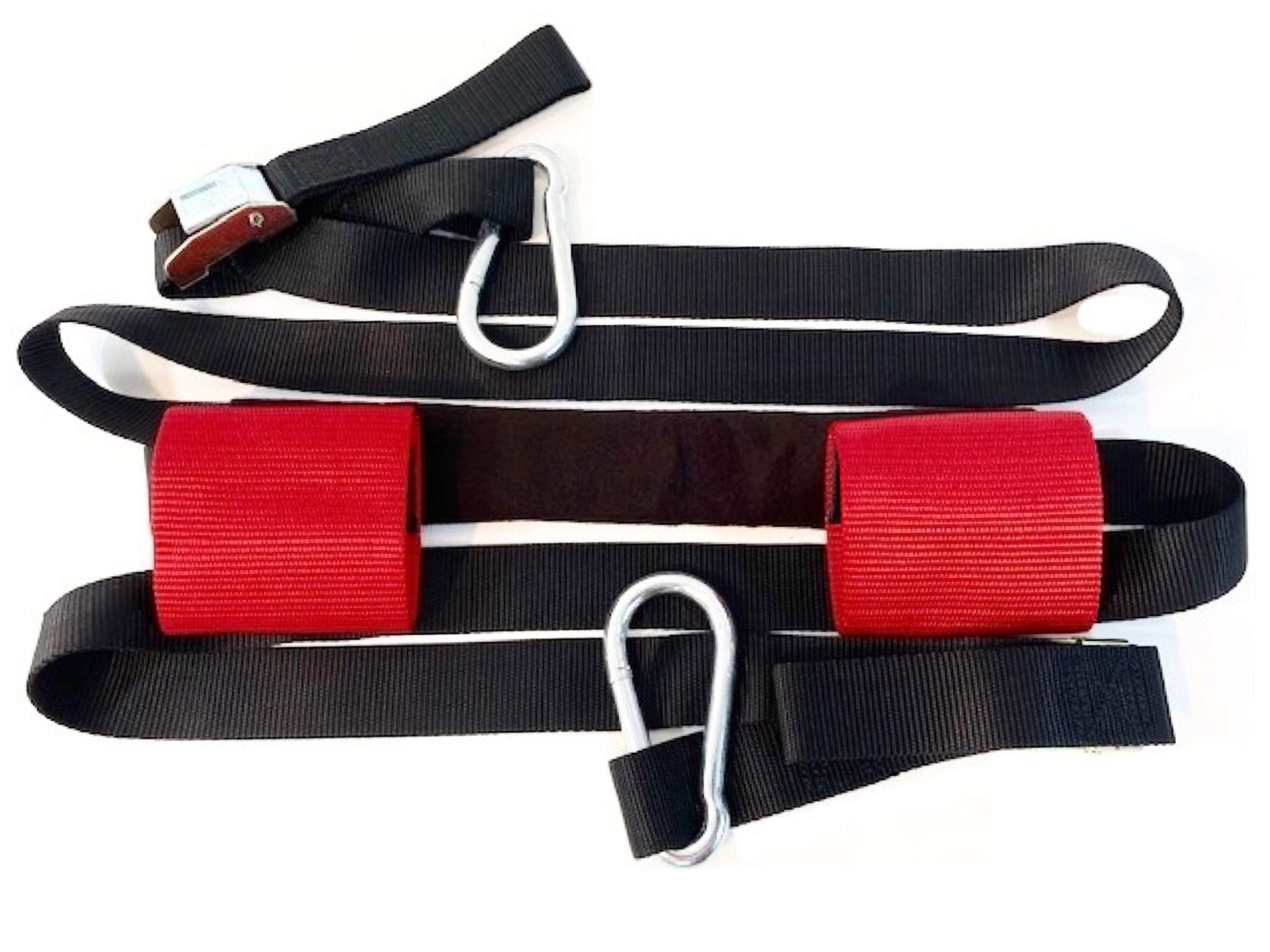 Tie Down Soft Handlebar Straps Trailer Hauling Handle Bars Secure for Yamaha Kawasaki Suzuki Honda Ducati Harley 2'' Large Clips