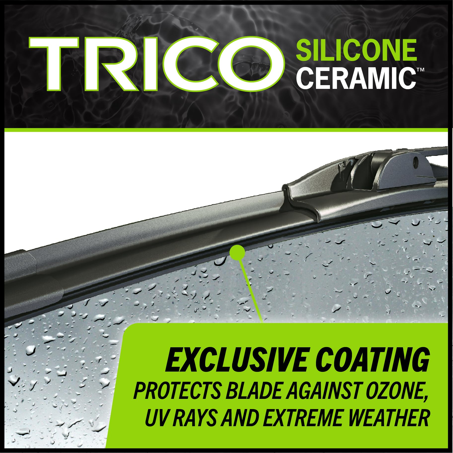 Trico Silicone Ceramic 14'' Super Premium Automotive Replacement Windshield Wiper Blade (Pack Of 1), Easy To Install Ceramic Coa