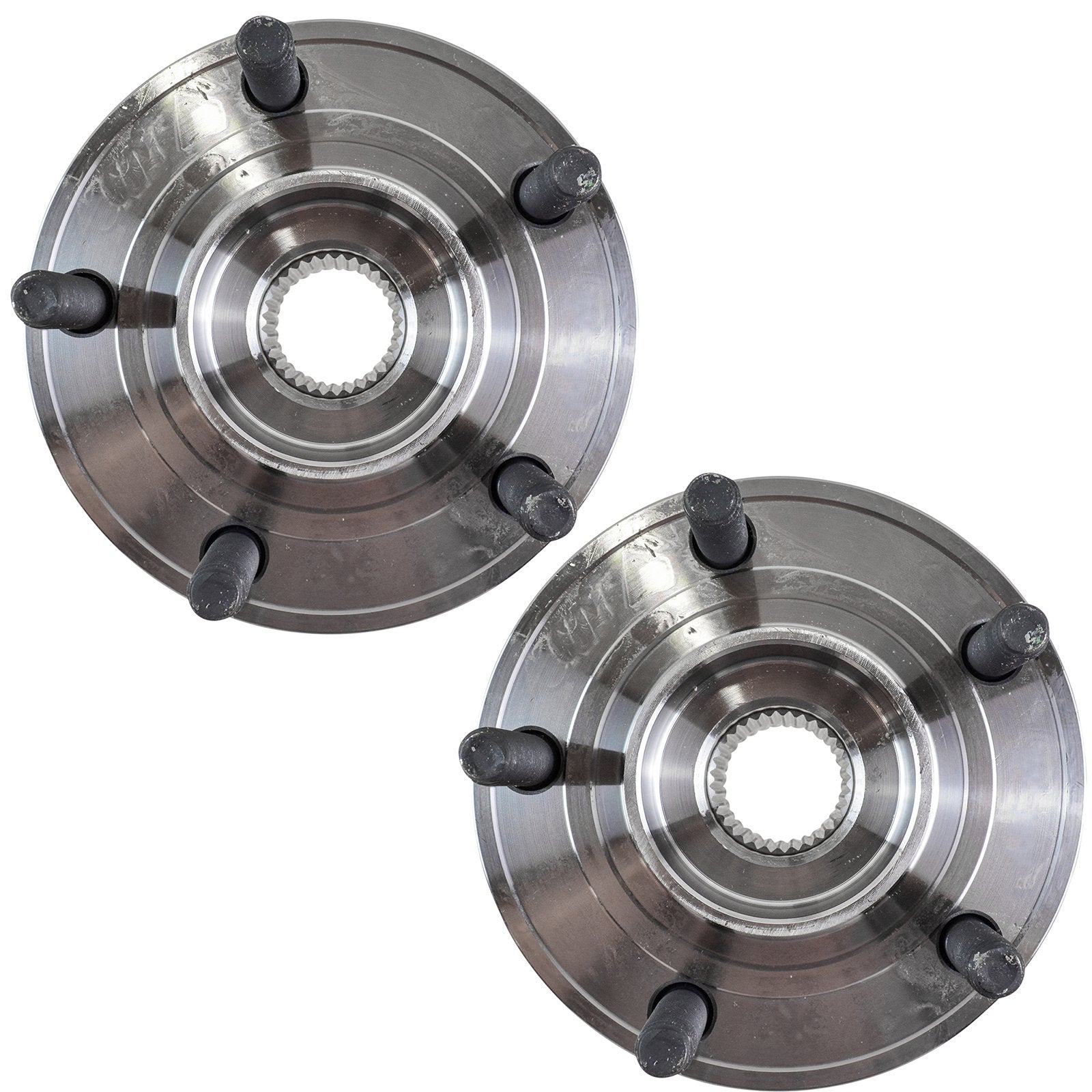 Trq Front Wheel Hub Bearings Assembly Set Compatible With 2011-2014 Chrysler 200 2007-2010 Sebring 2008-2014 Dodge Avenger