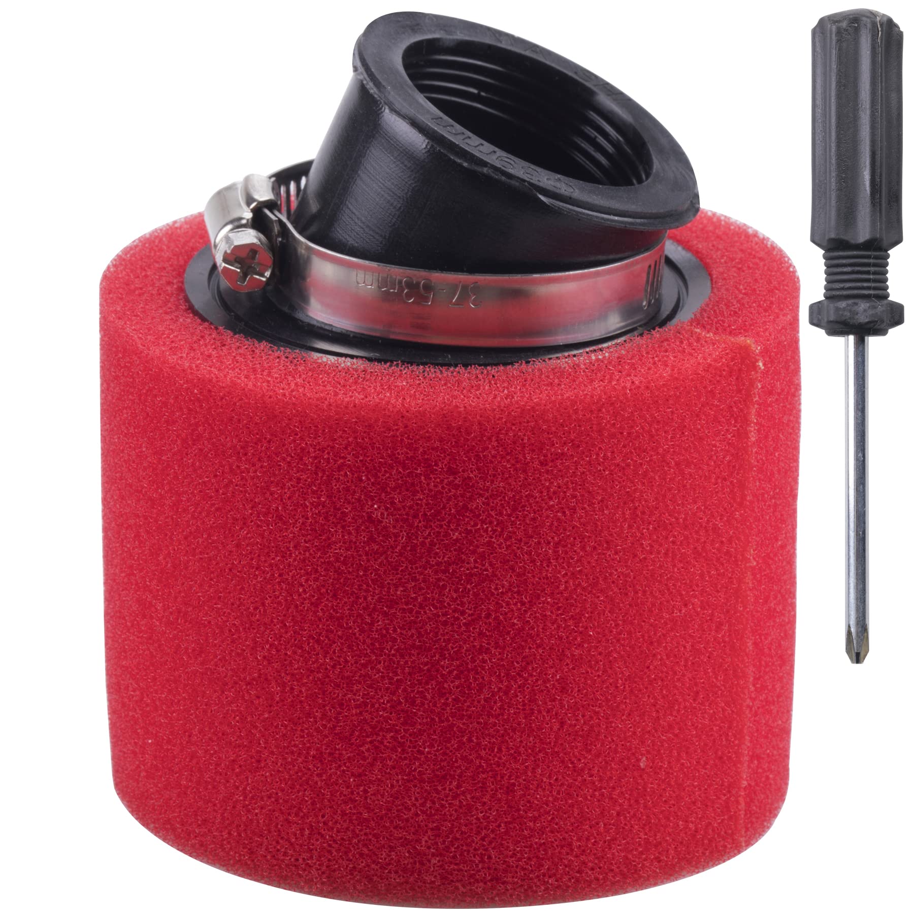MWMNUN 38mm angled foam air filter pod Apply to 50cc 70cc 90cc 110cc 125cc 150cc GY6 Motorcycle Atv Scooter Quad Go Kart Moped P