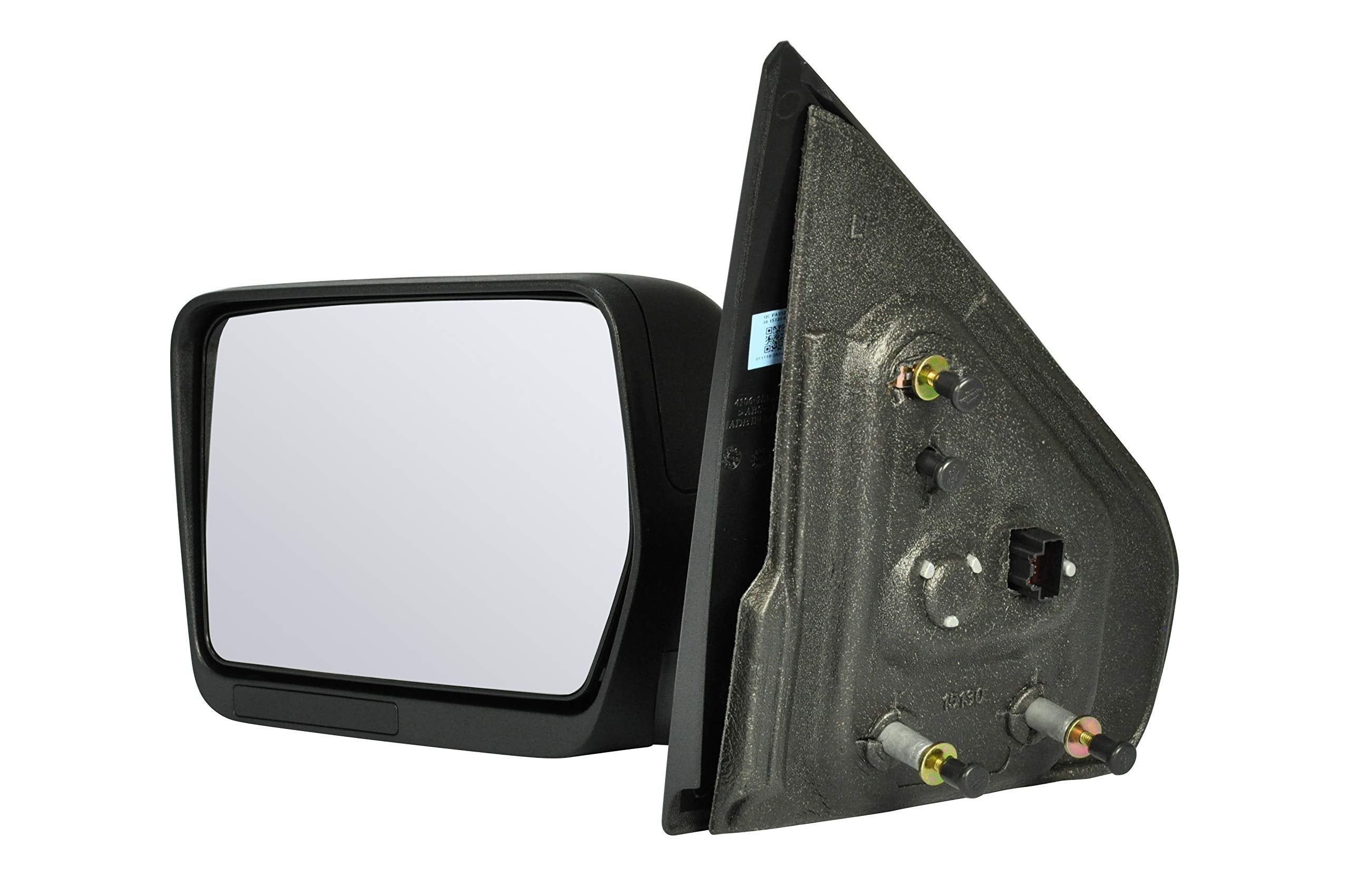 Dependable Direct Passenger Side Mirror Fits Ford F-150 2004, 2005, 2006, 2007, 2008 - Power Remote, Non-Heated, Non-Folding And