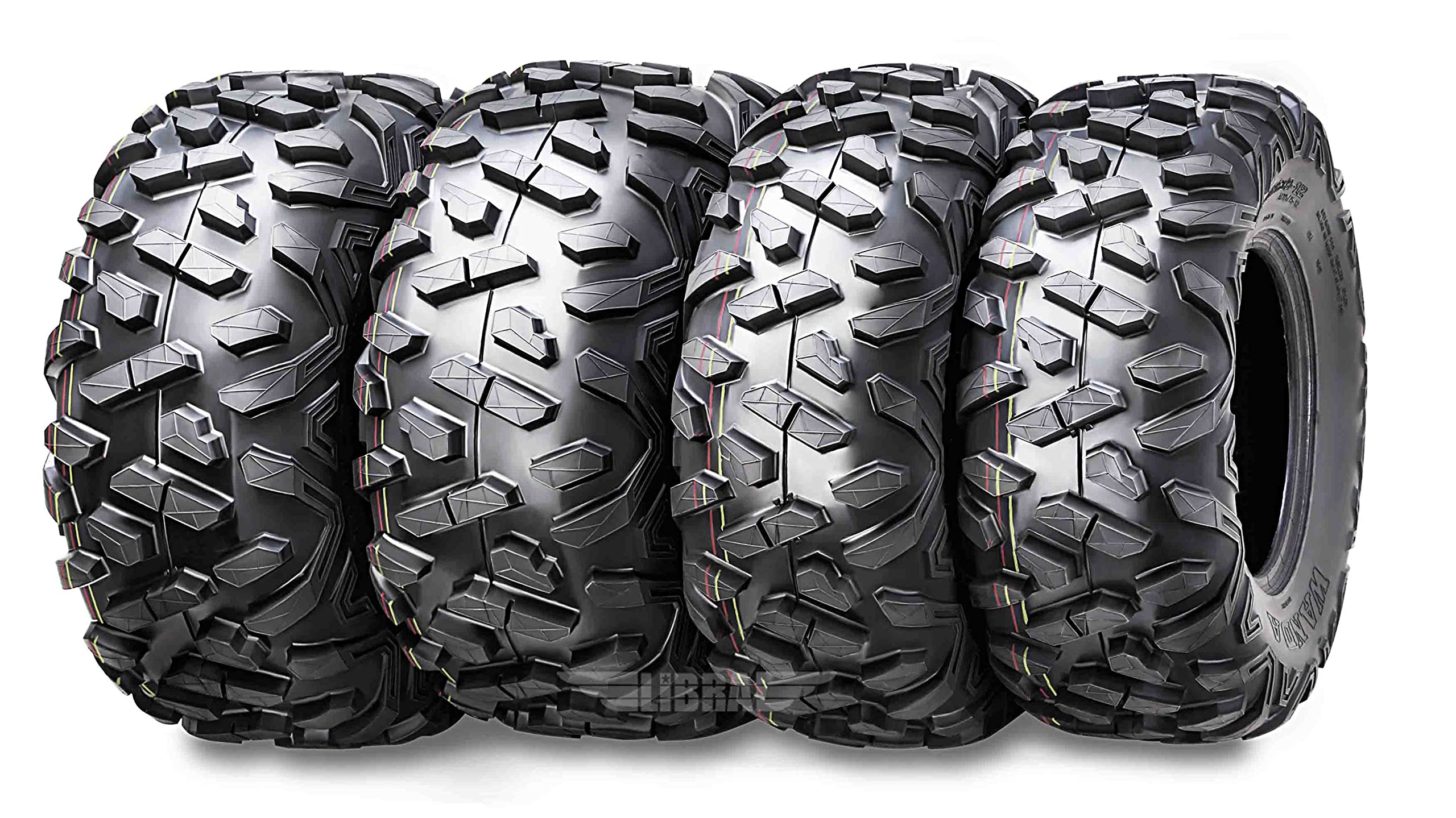 Wanda Set 4 Atv/Utv Tires 26X9R12 & 26X11R12 8Pr Radial Bighorn Style