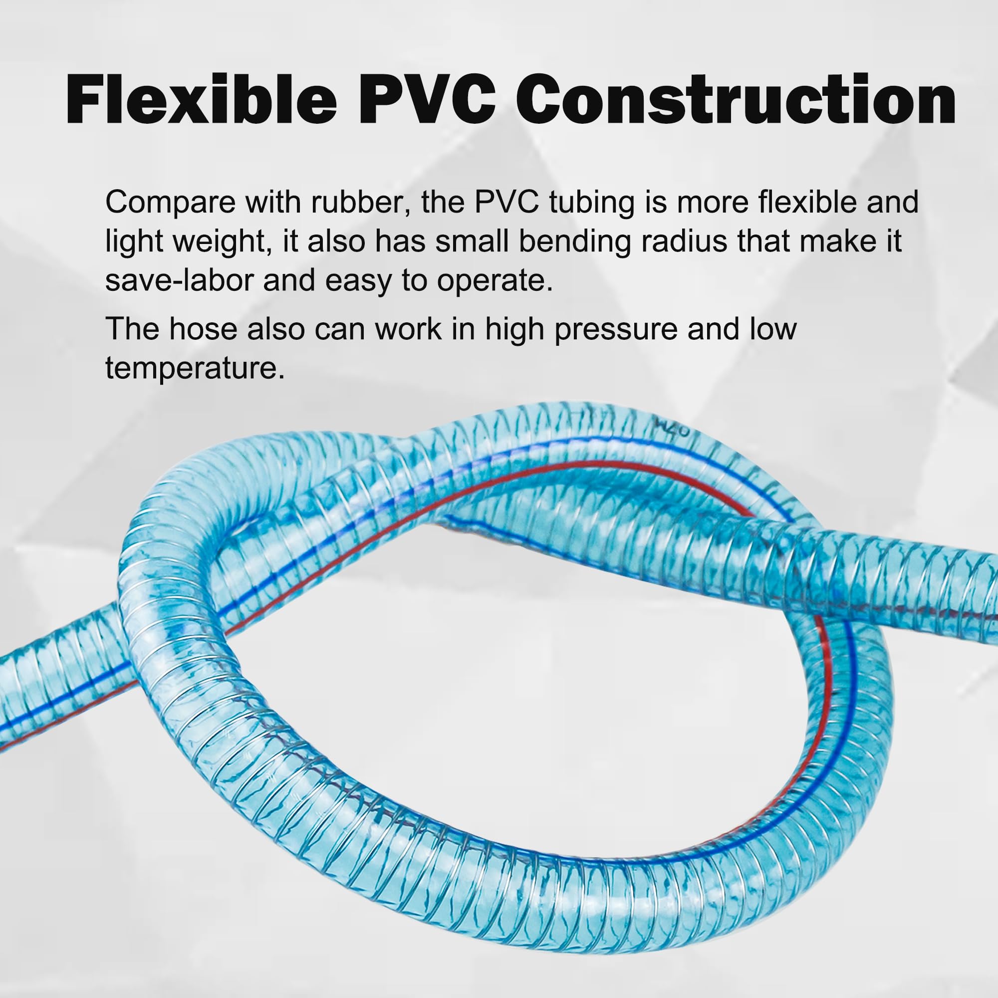 1 Inch Fuel Transfer Hose, Fuel Hose 1'' X 6' (2 M) For Fuel Transfer Pump With Threaded Couplings Oil Diesel Kerosene Transfer