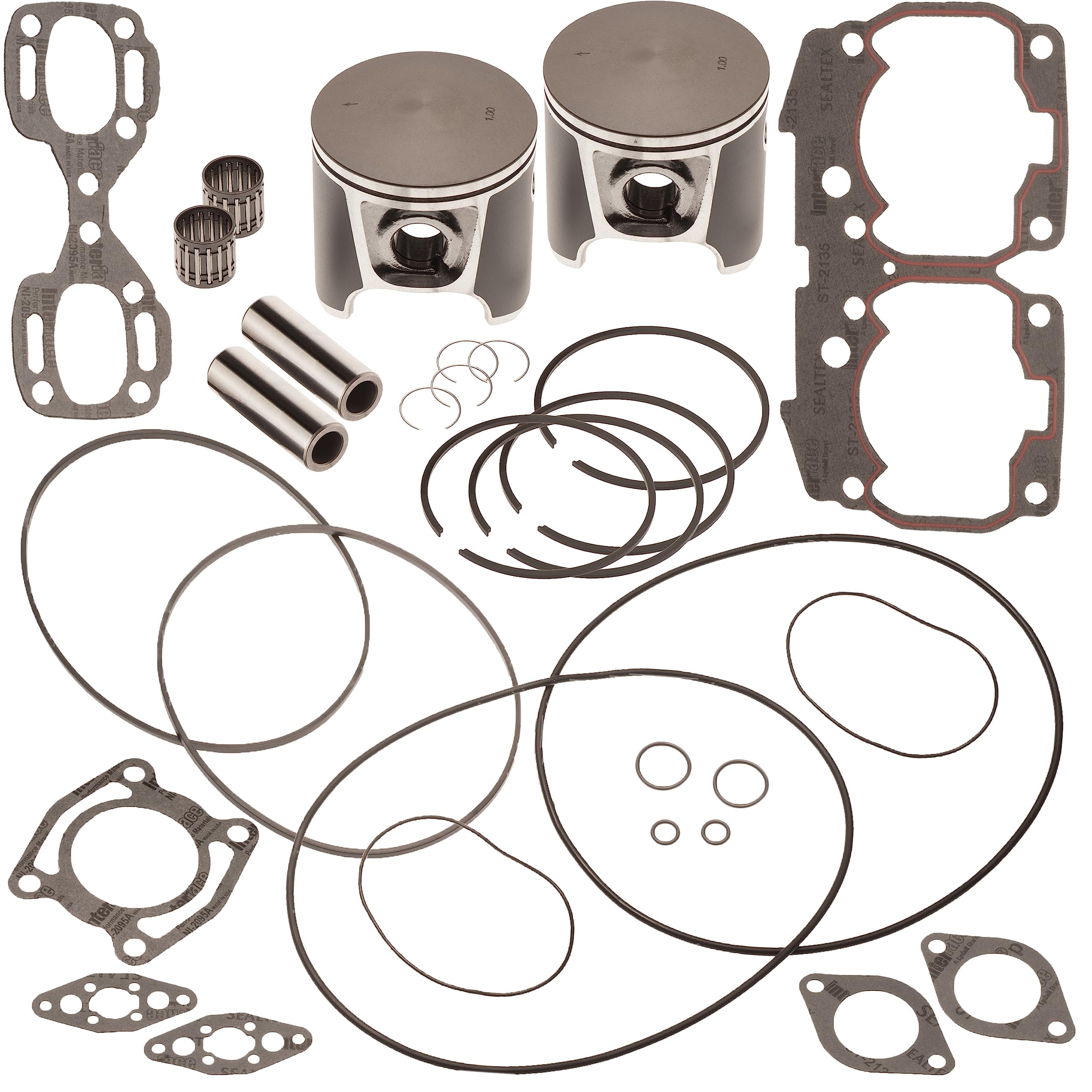 Top End Rebuild Piston Gasket for SeaDoo 787 800 XP SPX GSX GTX GTI Carb 1.00MM